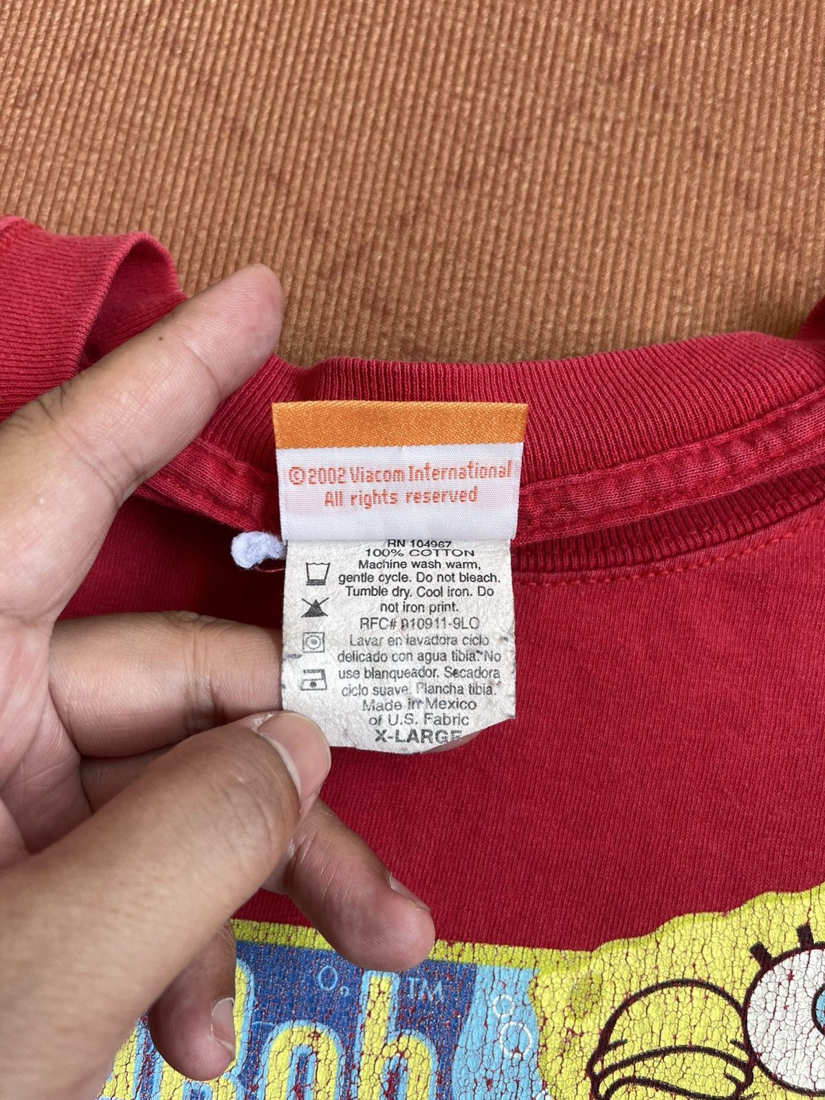 Nickelodeon Vintage 2002 SpongeBob "Bringing The Patty To You" Tee Size US XL / EU 56 / 4 - 6 Thumbnail