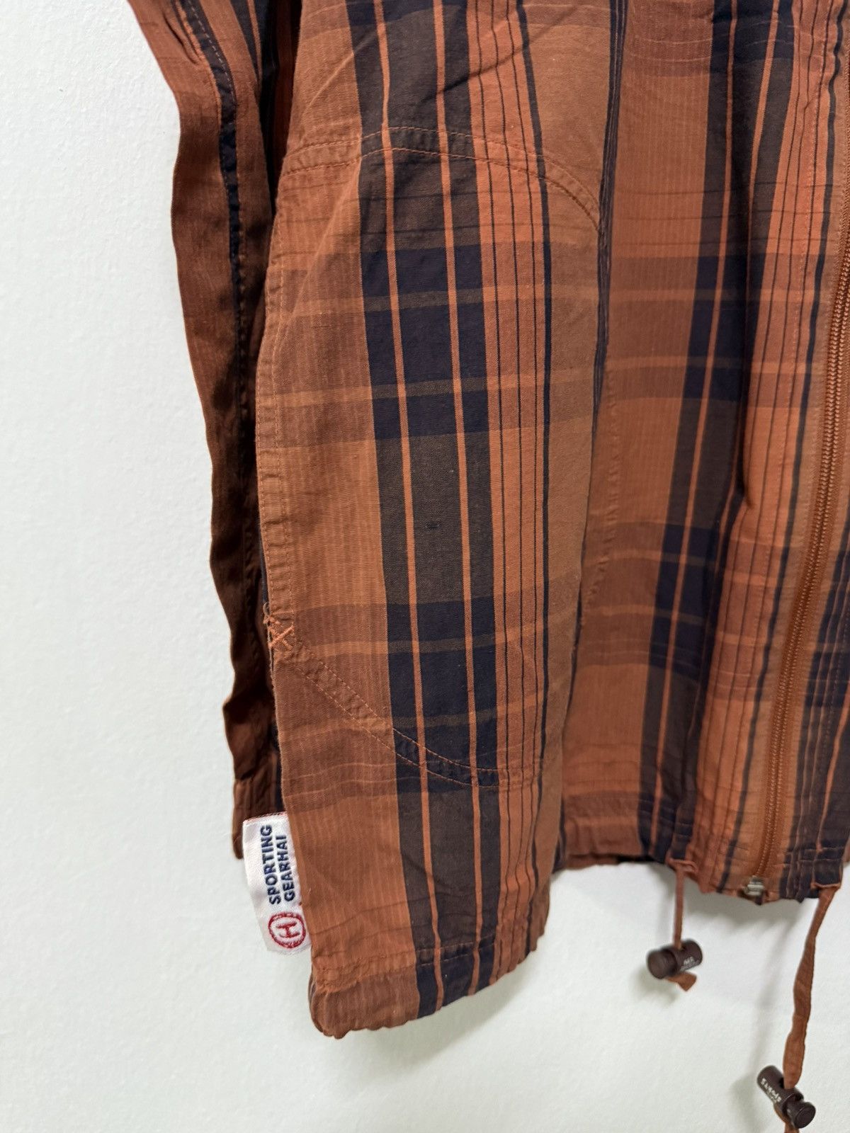 Issey Miyake Hai Sporting gear by Issey miyake checkered hooded Jacket Size US M / EU 48-50 / 2 - 7 Thumbnail