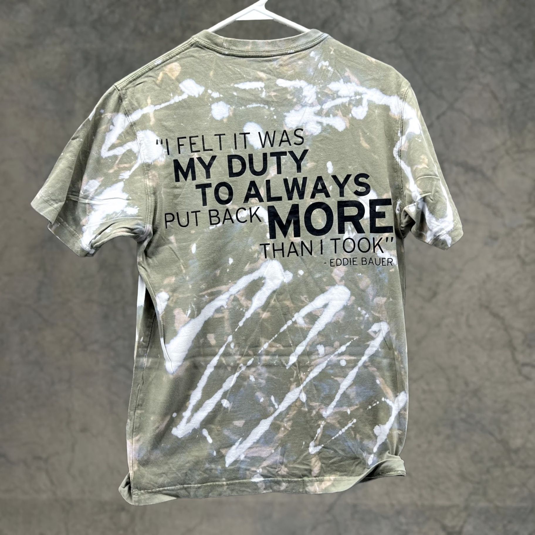 Eddie Bauer VINTAGE Eddie Bauer Shirt Men XS Olive Green Legend Wash Tie Dye Gives Back Graphic Tee S Mens Green Tie-Dye Logo Size US S / EU 44-46 / 1 - 1 Thumbnail