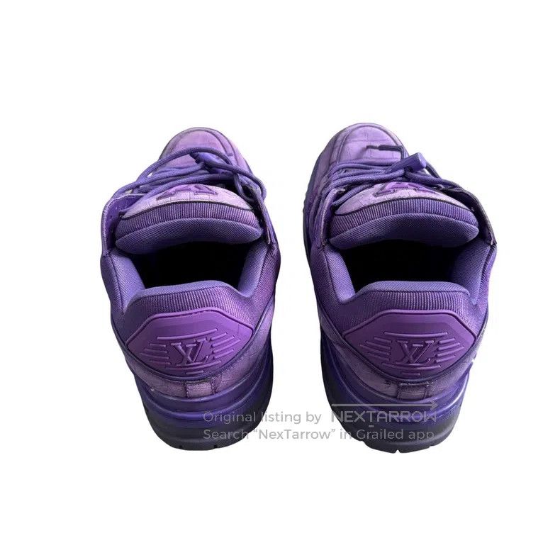 Louis Vuitton Louis Vuitton Trainer purple alligator print chunky board Size US 7.5 / EU 40-41 - 4 Thumbnail