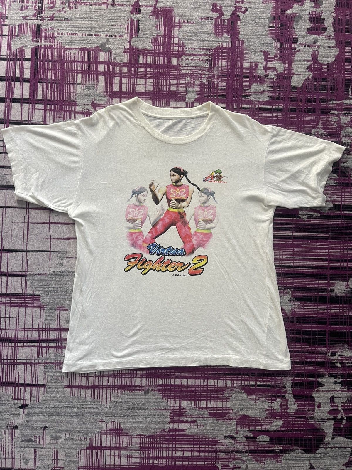 Japanese Brand × Playstation × Vintage VINTAGE 90S VIRTUA FIGHTER 2 TEE VERY RARE Size US L / EU 52-54 / 3 - 1 Thumbnail