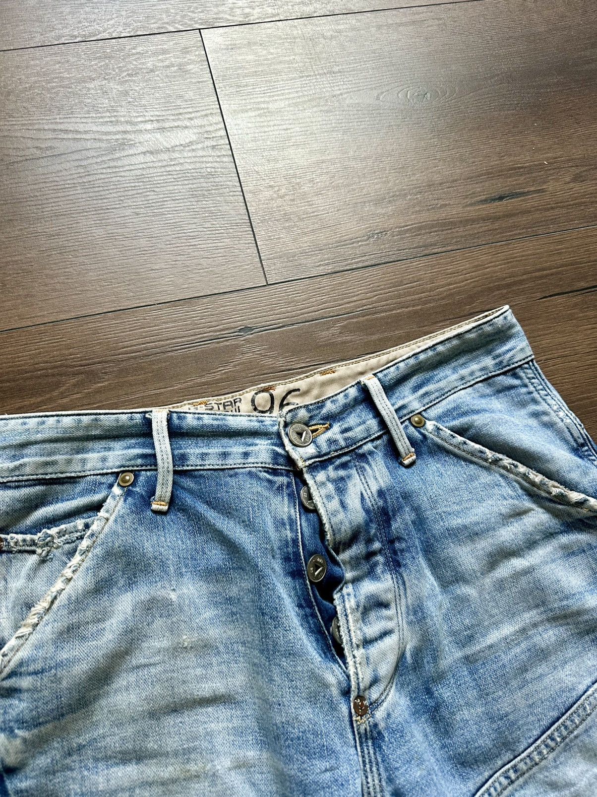G-Star Vintage Gstar Raw Y2K Distressed Pants 96 Size US 34 / EU 50 - 11 Thumbnail