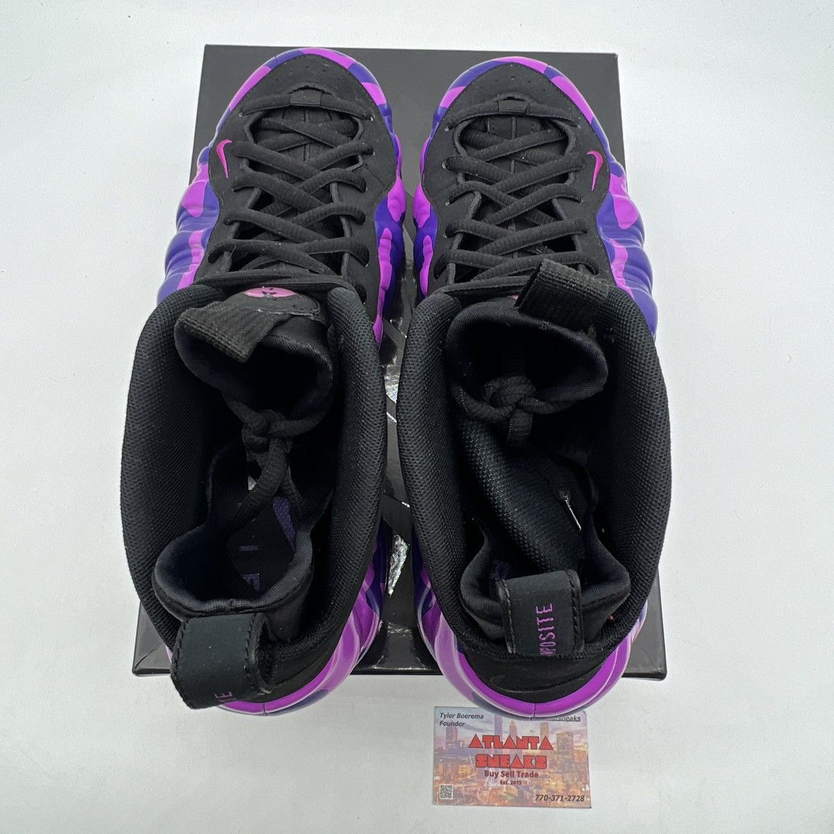 Nike Air Foamposite pro purple camo Size US 10 / EU 43 - 7 Thumbnail