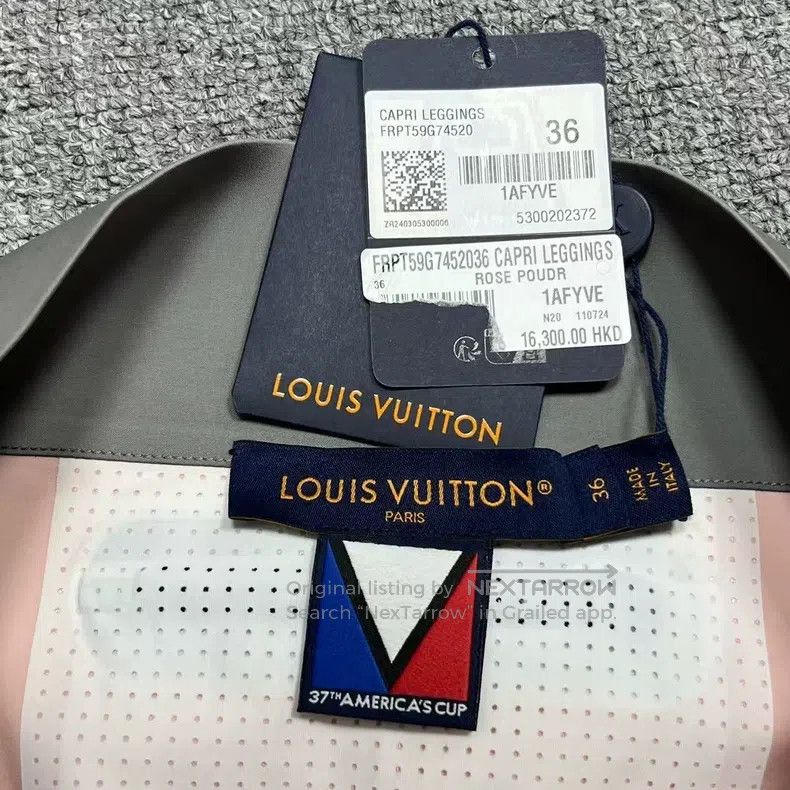 Louis Vuitton Louis Vuitton SS24 pink Logo monogram cropped slacks pants Size US 36 / EU 52 - 3 Thumbnail