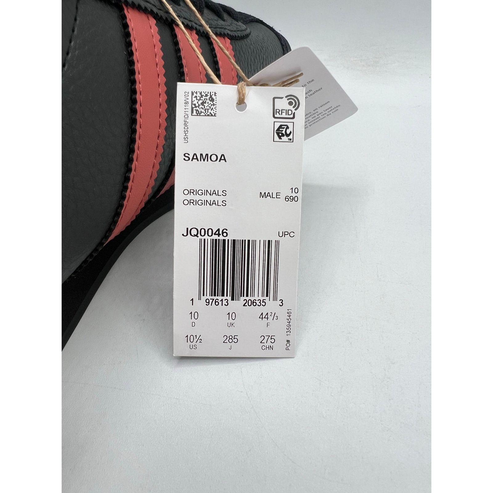 Adidas Adidas Samoa “Black Preloved ruby” size 10.5 men’s Size US 10.5 / EU 43-44 - 9 Thumbnail