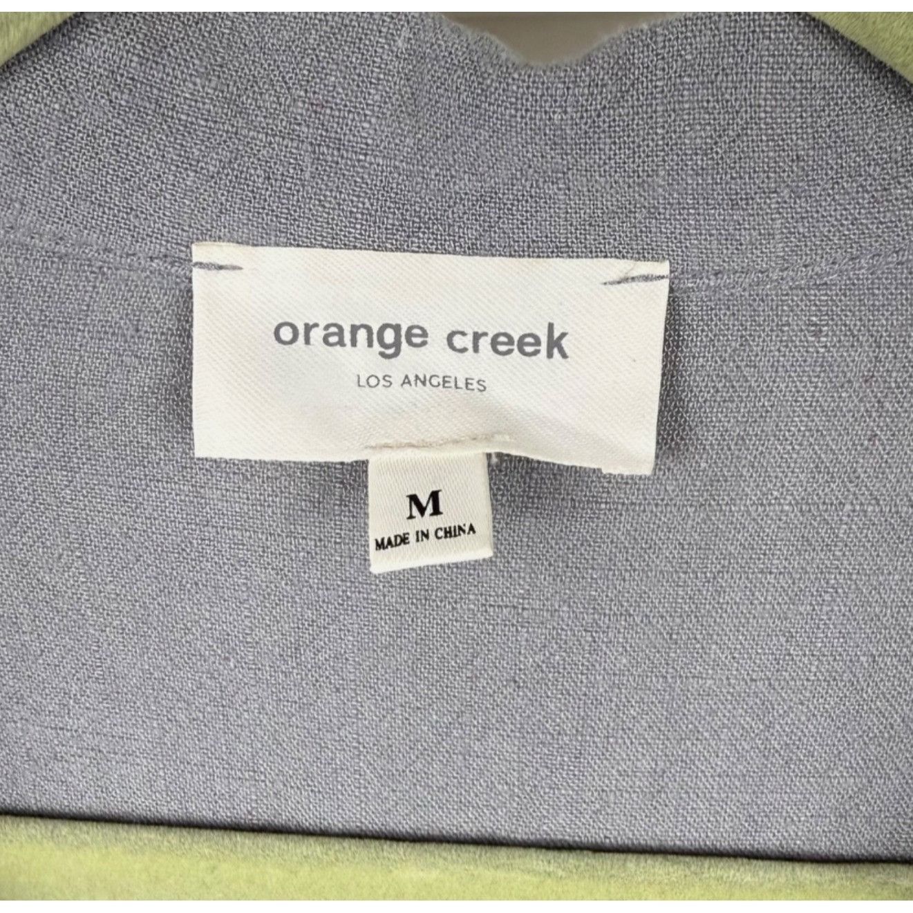 Other Orange Creek Women's Gray Gauze Short-Sleeve V-Neck Collared Size M / US 6-8 / IT 42-44 - 2 Thumbnail