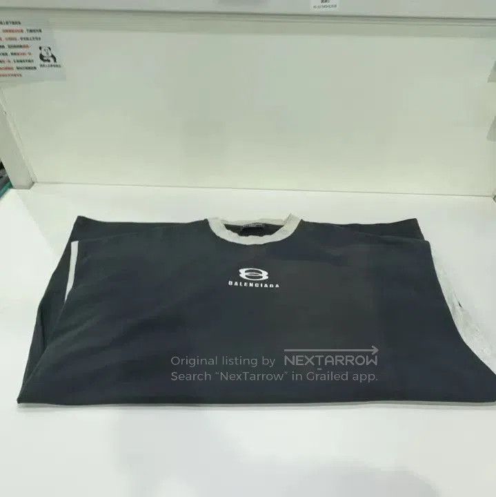 Balenciaga Balenciaga Gray Cotton Short Sleeve T. Size US L / EU 52-54 / 3 - 4 Thumbnail