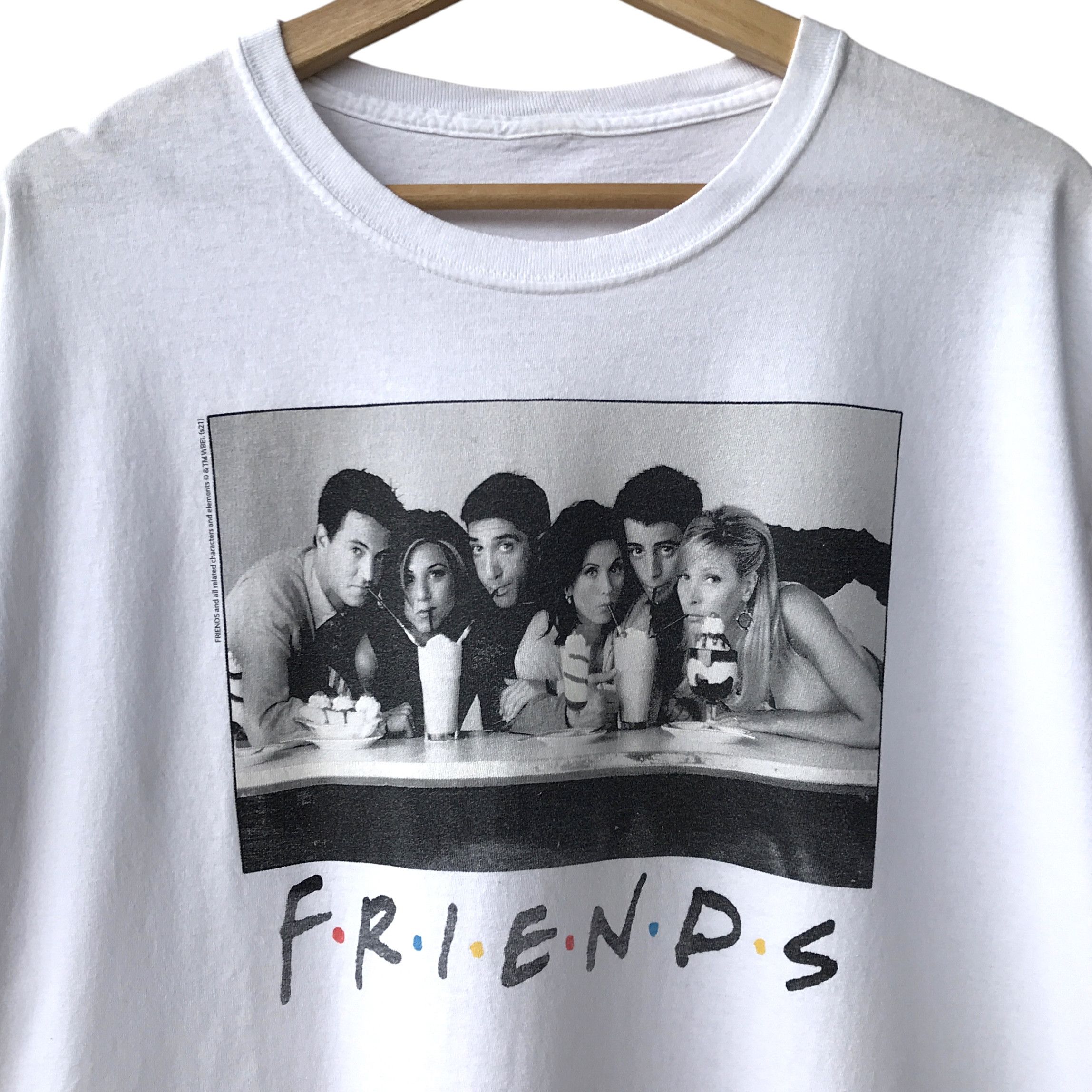 Vintage Friends American TV Sitcom Series Licensed Photo Tee Size US L / EU 52-54 / 3 - 3 Thumbnail