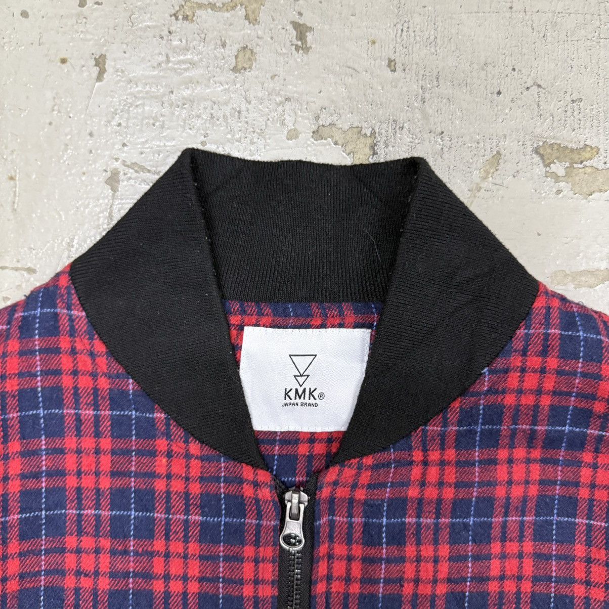 Japanese Brand Raf Simons Riot Riot Riot Style KMK Plaid Bomber Jacket Size US L / EU 52-54 / 3 - 3 Thumbnail