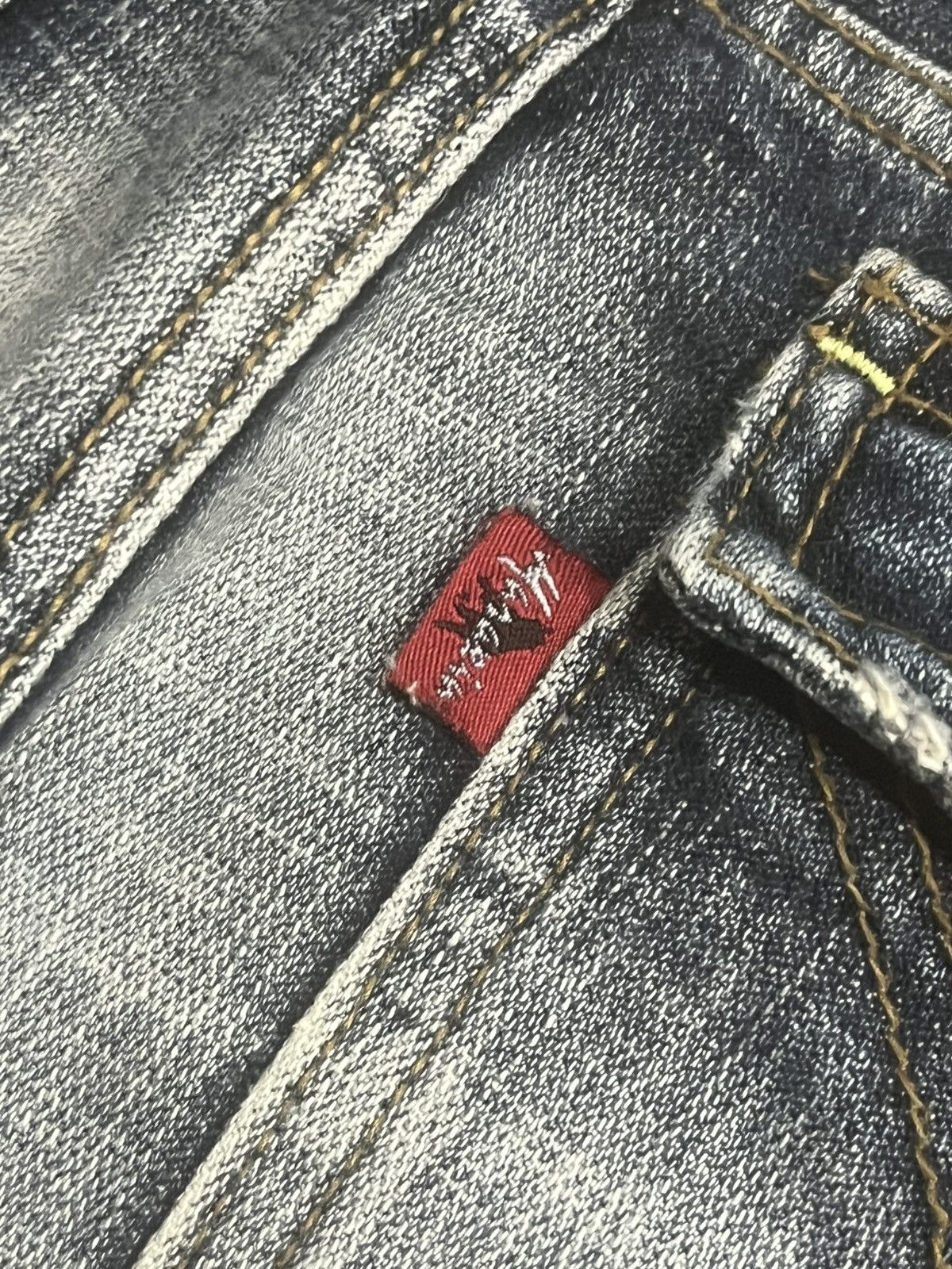 If Six Was Nine Vintage Y2K Japan Maraxia Heavily Destroyed Flare Jeans Size 26" / US 2 / IT 38 - 9 Thumbnail