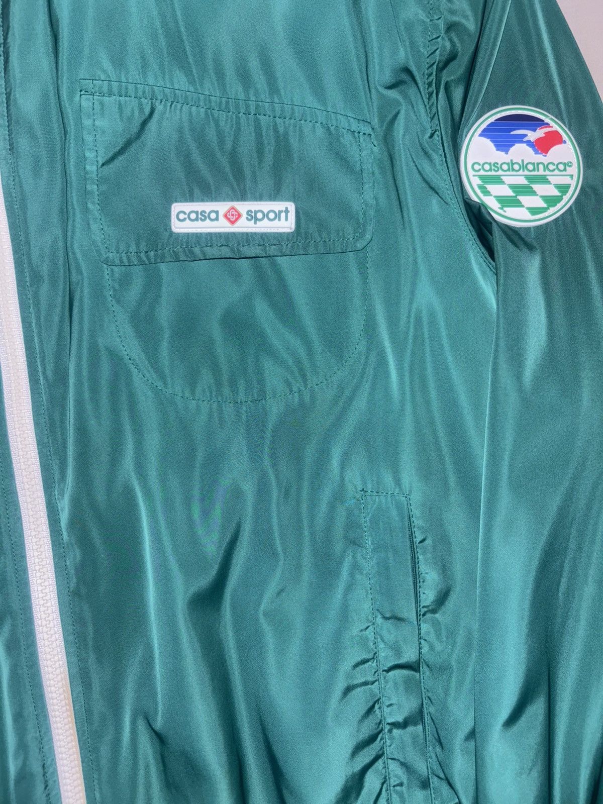 Casablanca Casablanca Zip up Jacket Size Meidum Green Used Size US M / EU 48-50 / 2 - 2 Thumbnail