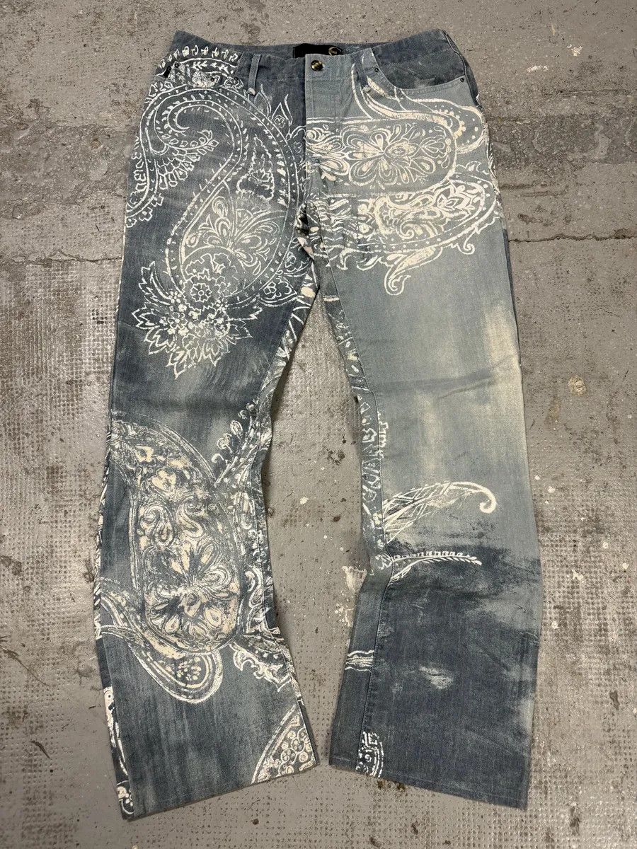 Just Cavalli AW2003 Cavalli Blue Asian World Tribal Pants Size US 32 / EU 48 - 1 Thumbnail