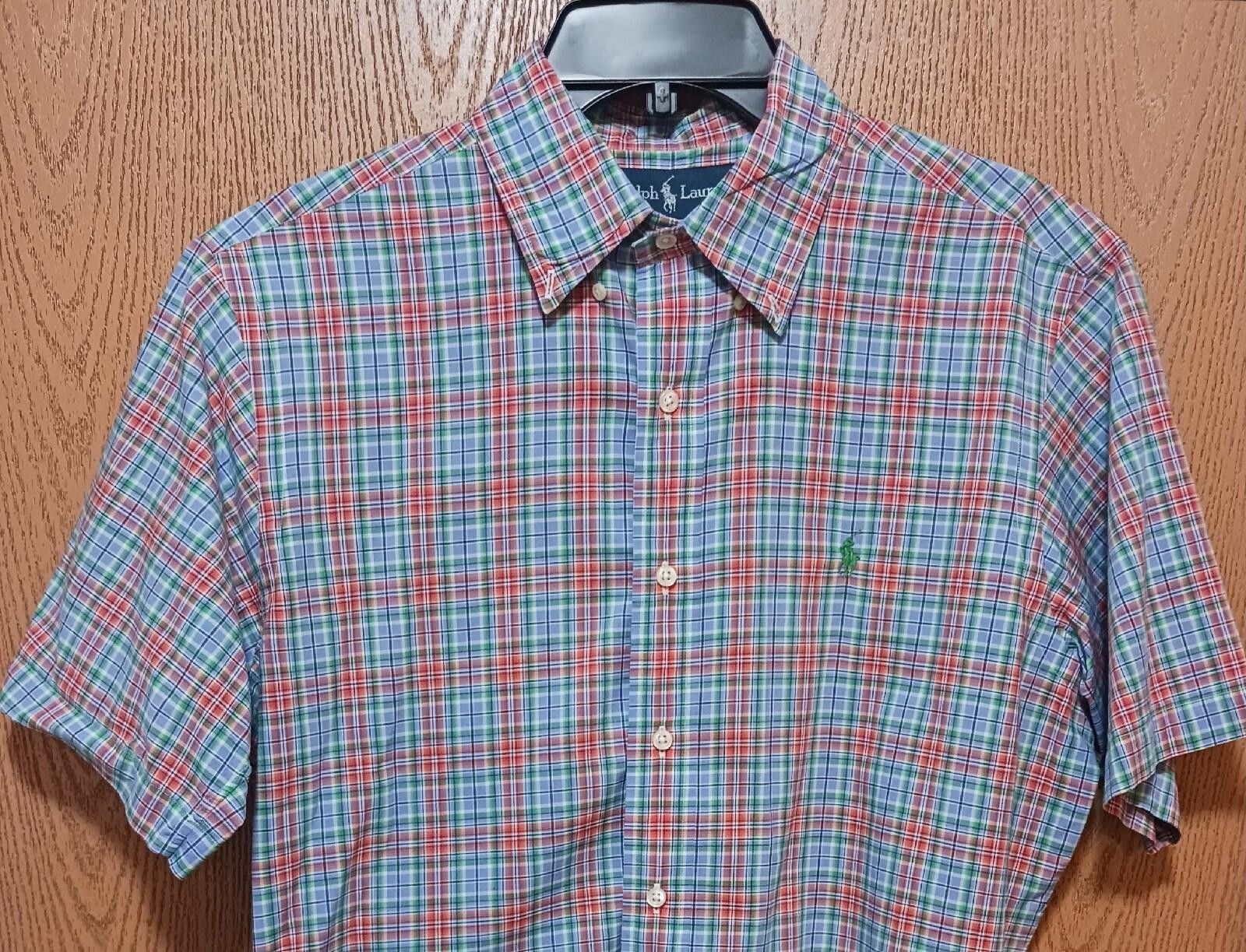 Polo Ralph Lauren Ralph Lauren Classic Fit Short Sleeve Plaid Shirt - M Size US M / EU 48-50 / 2 - 2 Thumbnail
