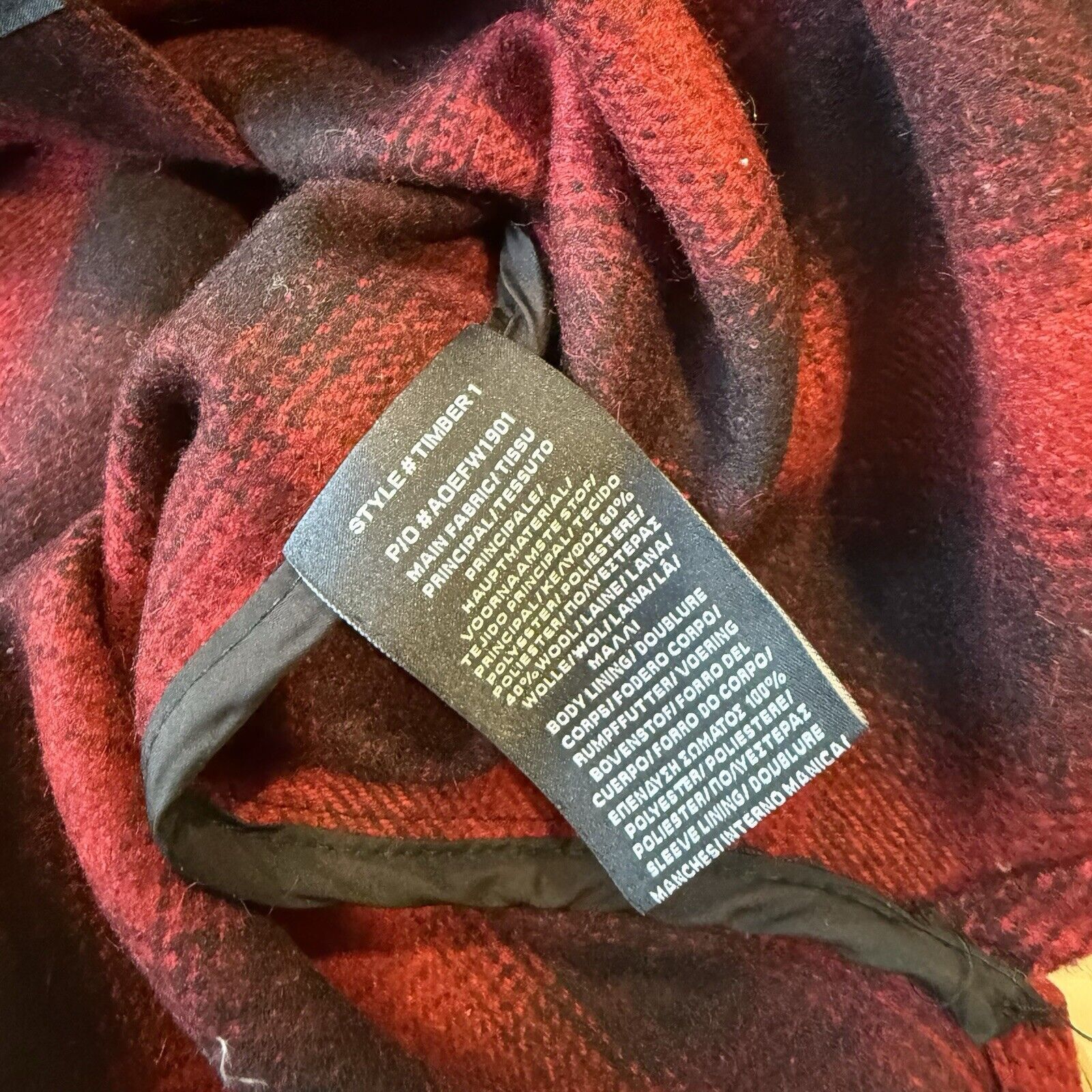 Schott Schott NYC Timber Wool Shirt Medium Red Black Buffalo Plaid Size US M / EU 48-50 / 2 - 7 Thumbnail