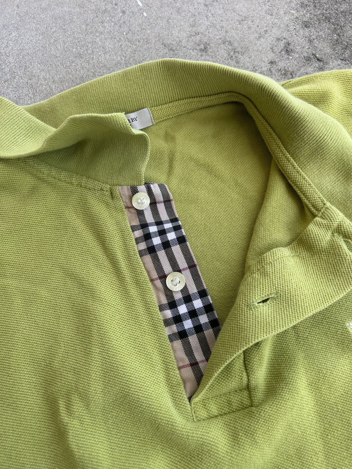 Burberry Mens size L green burberry polo shirt Size US L / EU 52-54 / 3 - 3 Thumbnail