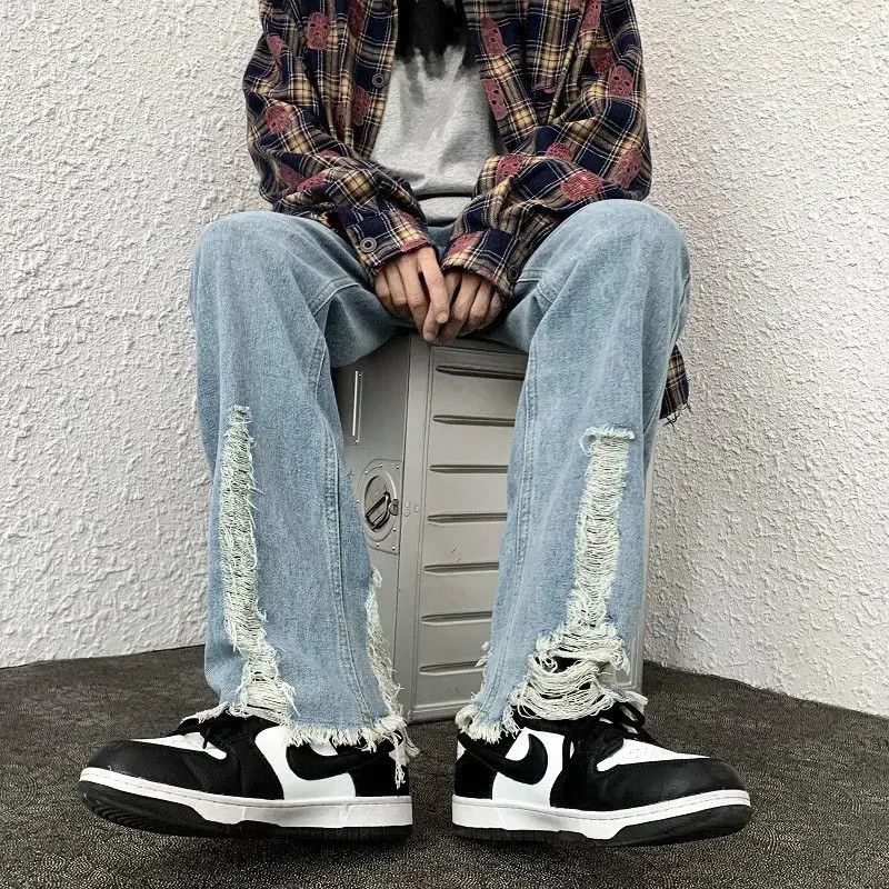 Japanese Brand Hip hop straight leg loose jeans Size US 32 / EU 48 - 6 Thumbnail