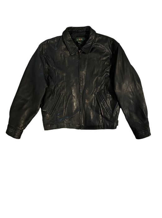 J.Crew Vintage 90s J.Crew Leather Jacket | Grailed