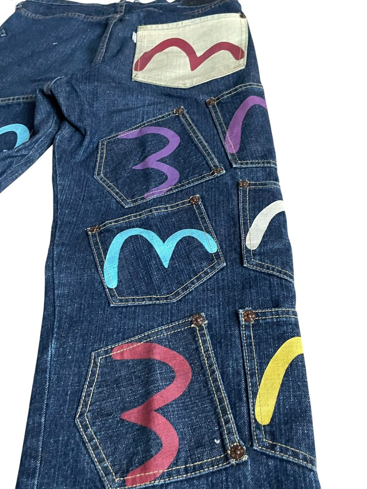 Evisu Evisu Multi pocket jeans japanese denim big pockets Size US 32 / EU 48 - 3 Thumbnail