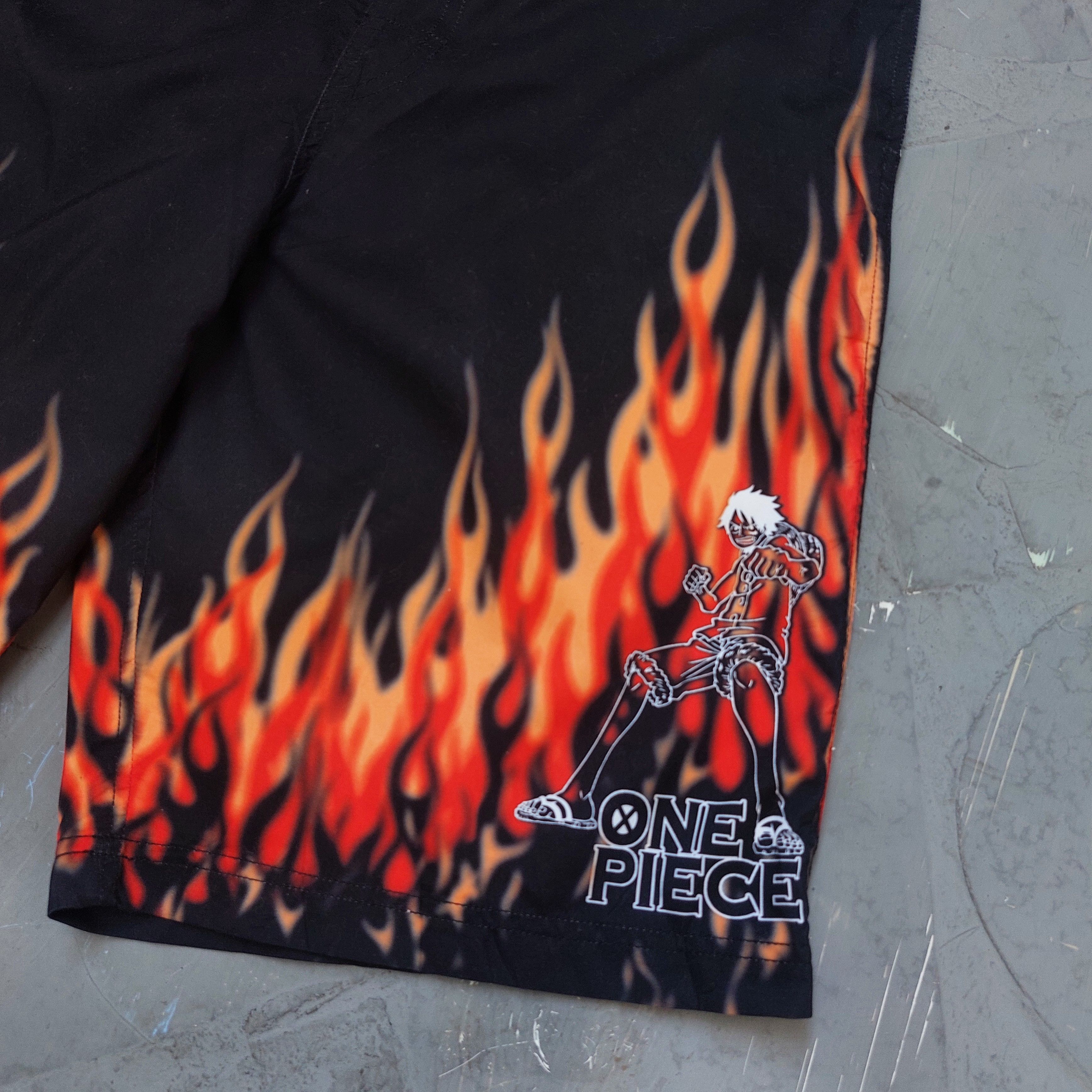 Anime × Japanese Brand × One Piece Shorts One Piece Ace X Lutffy Size US 33 - 7 Thumbnail