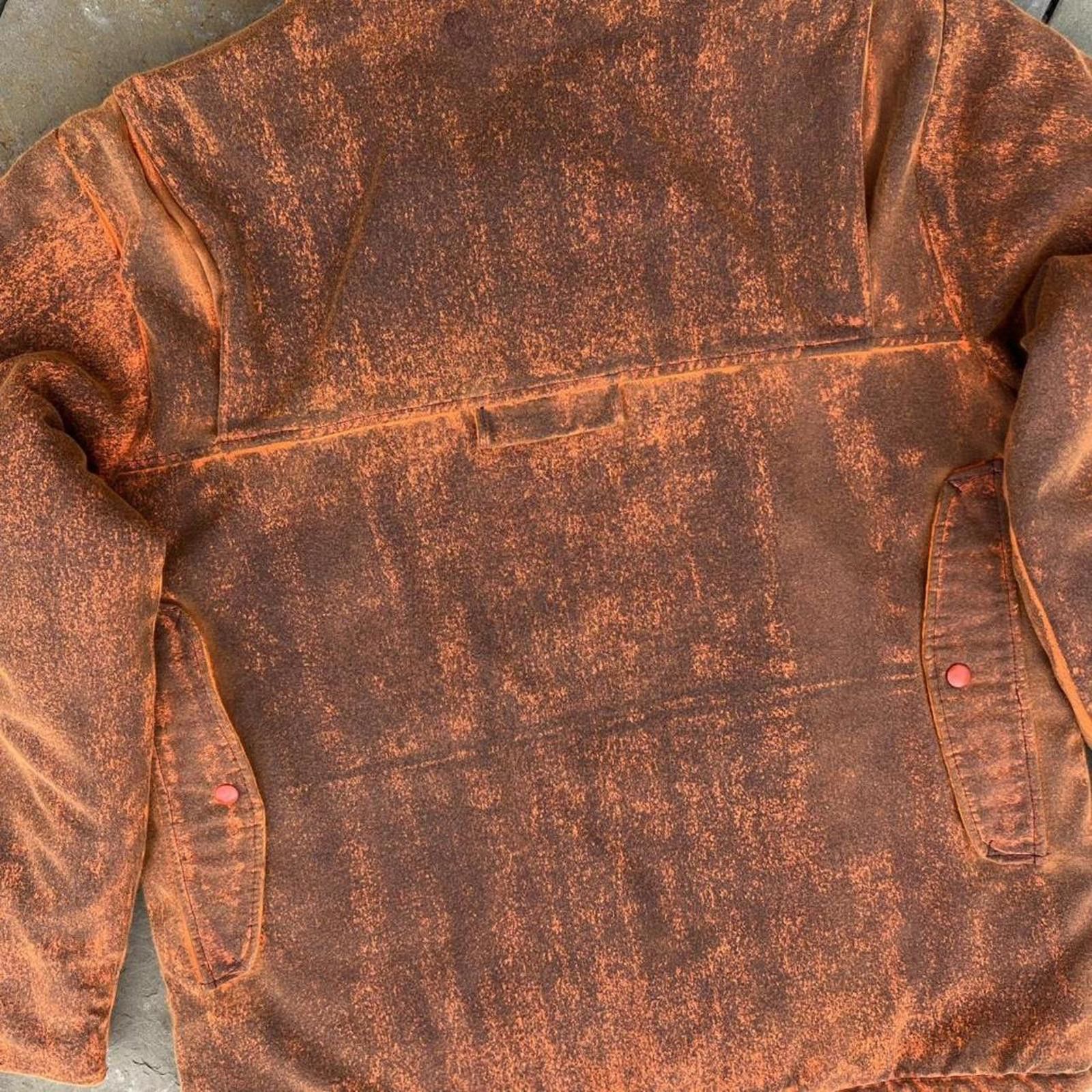 Woolrich Woolen Mills Vintage 80s Pigment Painted 2-way Zipper Coat Made in USA Size US XL / EU 56 / 4 - 7 Thumbnail