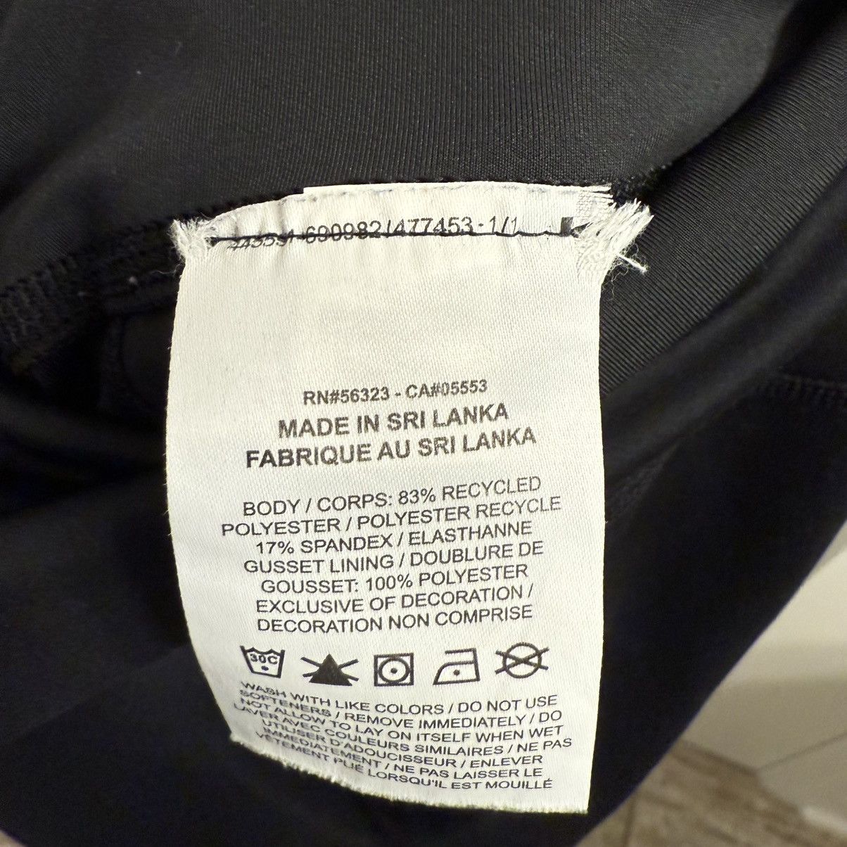 Nike Nike Leggings Women XL Black Yoga Wrap High Waist Dri-Fit Size 30" / US 8 / IT 44 - 6 Thumbnail