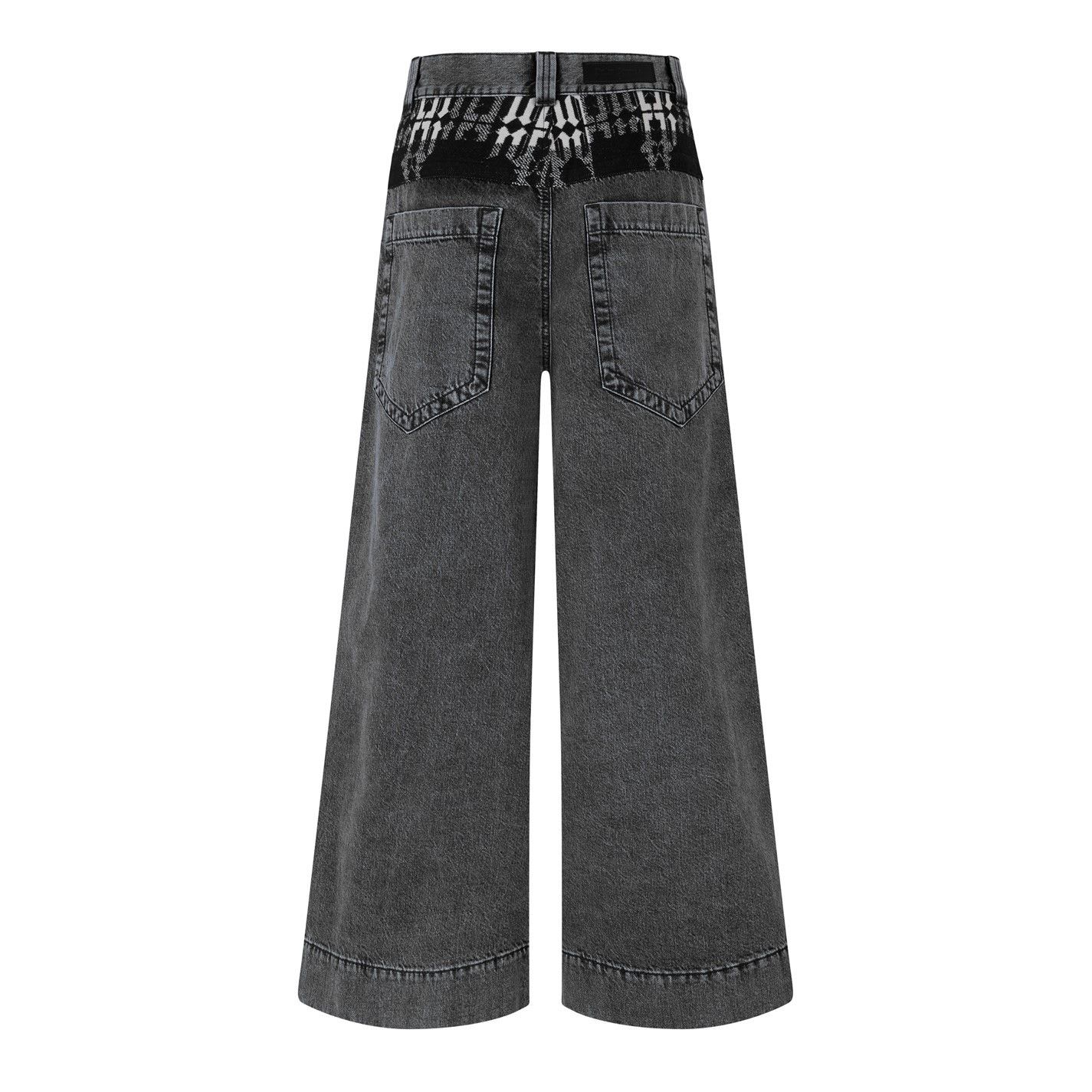 Palm Angels o1g2r1mq0425 Monogram Denim Jeans in Dark Grey Size 25" / US 0 / IT 36 - 2 Thumbnail