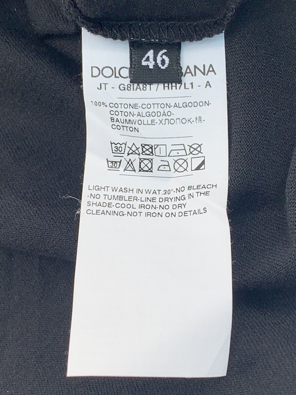 Dolce & Gabbana New Dolce & Gabbana T-Shirt Men's Size-46 / S Size US S / EU 44-46 / 1 - 4 Thumbnail