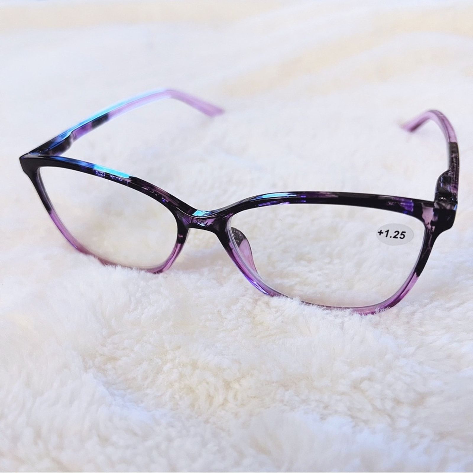 Other Emma Light Purple & Black Two Tone Reader Glasses Size ONE SIZE - 11 Thumbnail