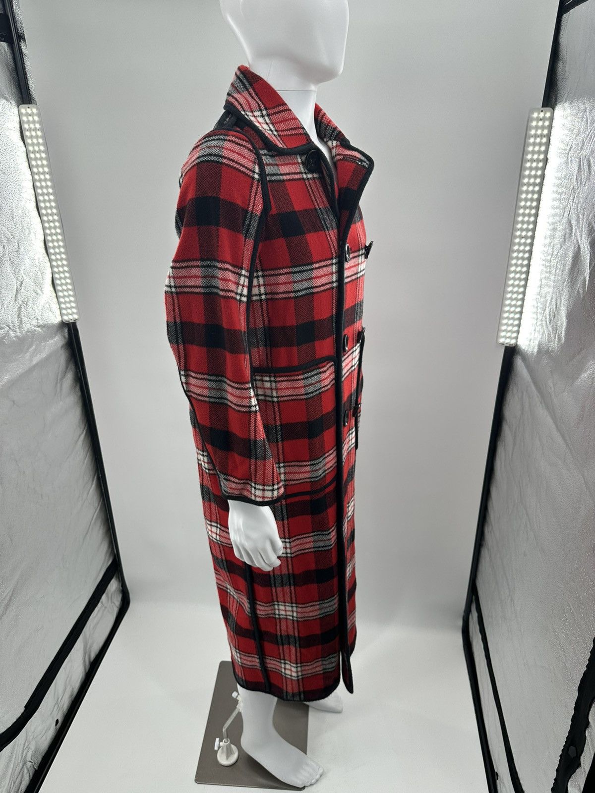Dsquared2 DSquared2 Wool Plaid Trench Coat Size XS / US 0-2 / IT 36-38 - 9 Thumbnail