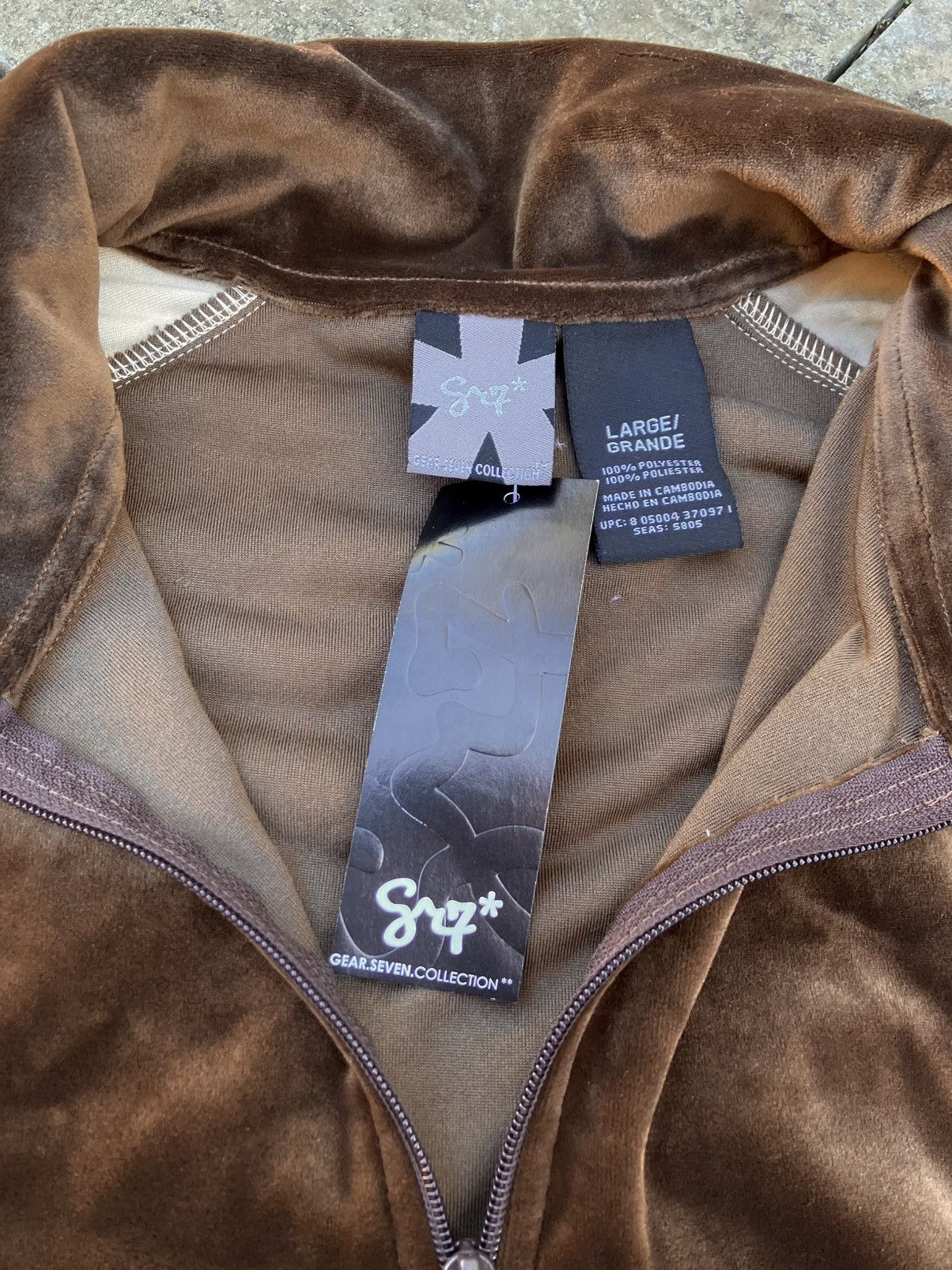 Ecko Unltd. Velour 2000s Track Jacket (NEW) Zip Gear 7 NWT Y2K Size US L / EU 52-54 / 3 - 5 Thumbnail