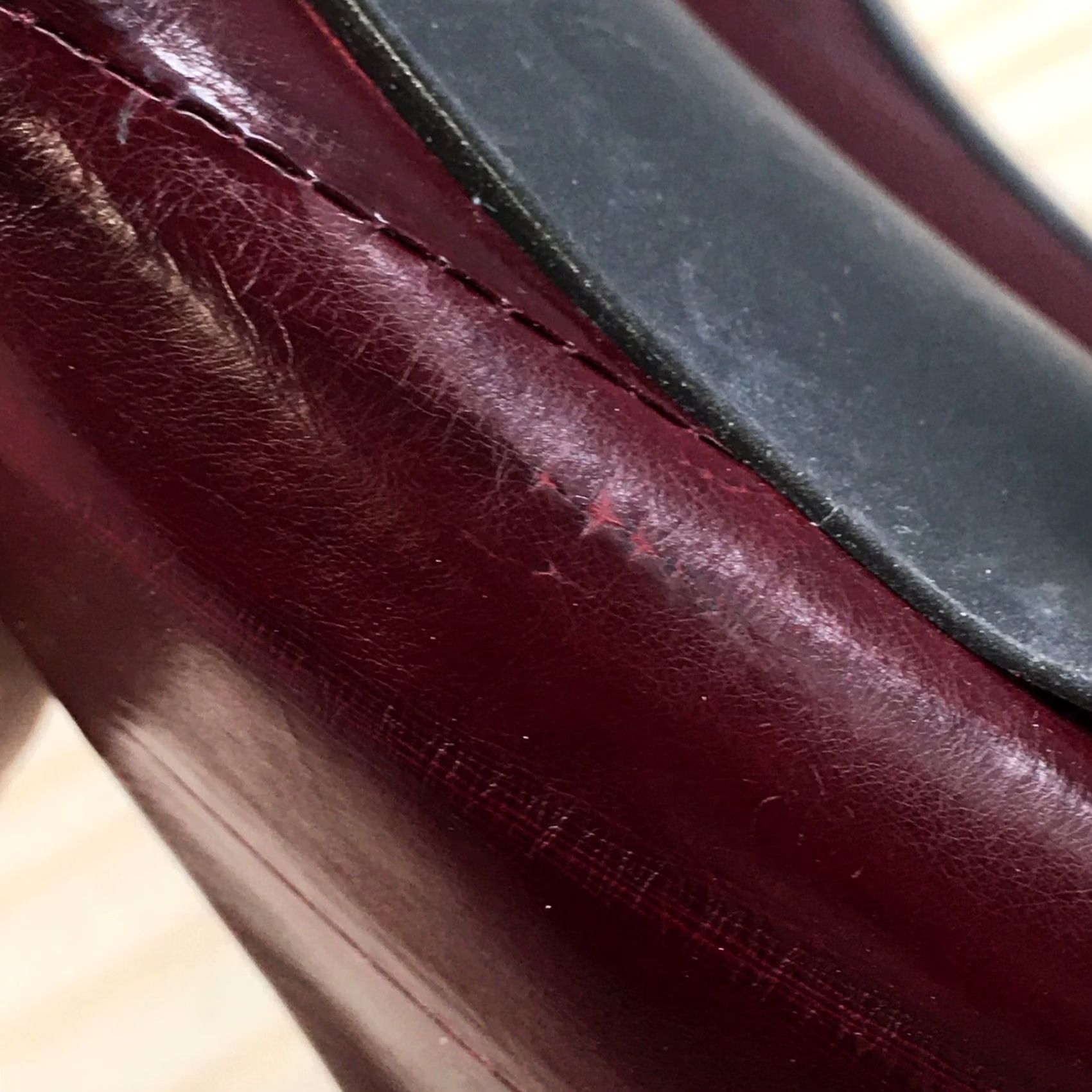 Vintage Moda Spana Womens 10 M Dress Pump High Heels Slip On Red Faux Leather Shoe Size L / US 10 / IT 46 - 6 Thumbnail