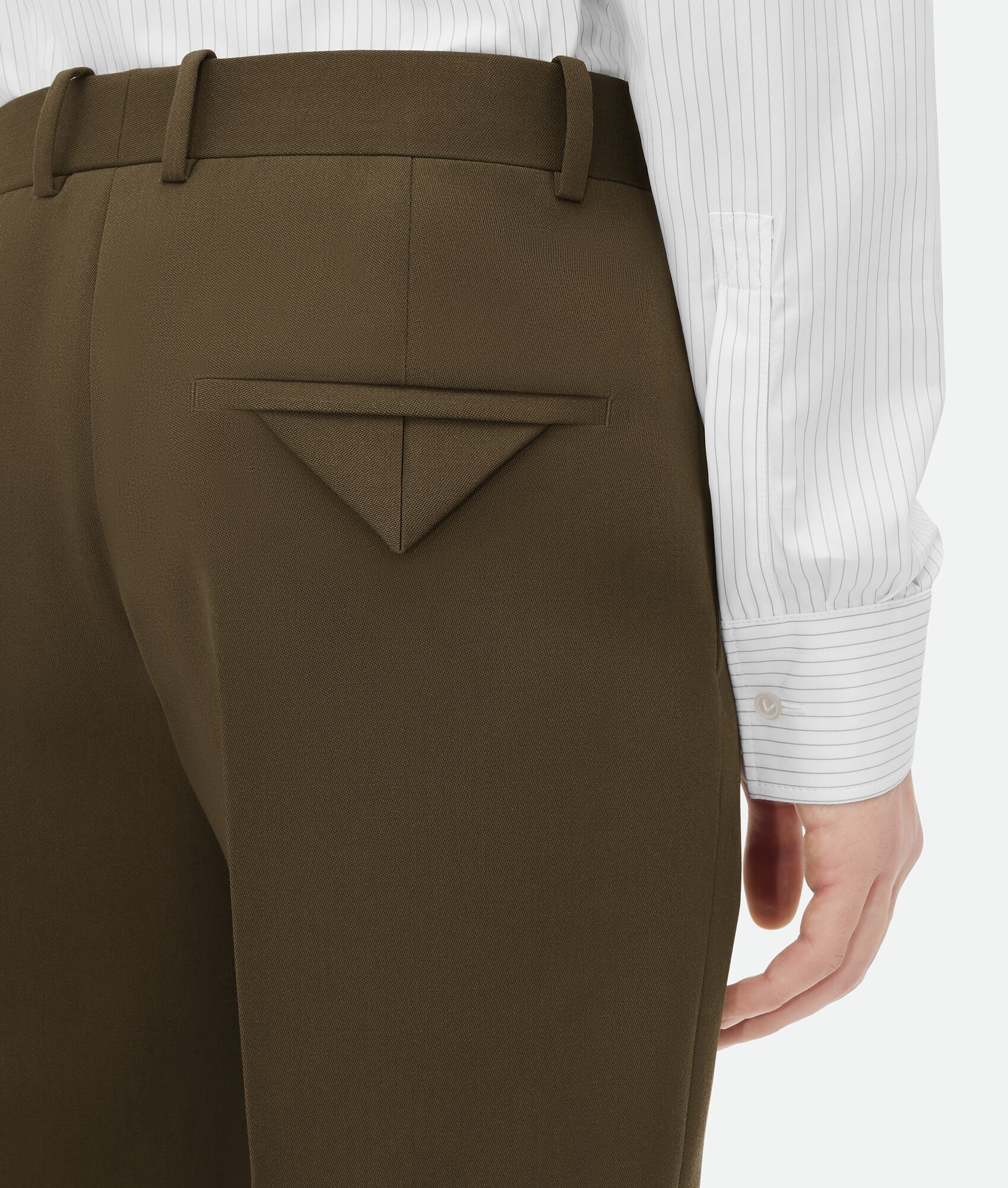 Bottega Veneta o1bcso1str0925 Grain De Poudre Trousers in Liana Size US 36 / EU 52 - 4 Thumbnail