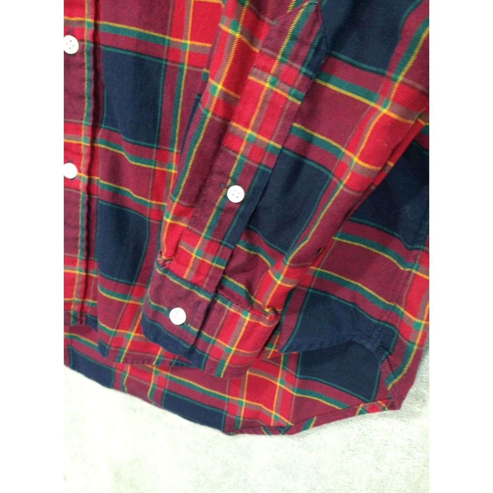 Ralph Lauren Ralph Lauren Shirt Mens Medium Plaid Flannel Button Down Long Sleeve Classic Fit Blue Cotton WINTER? Size US M / EU 48-50 / 2 - 3 Thumbnail