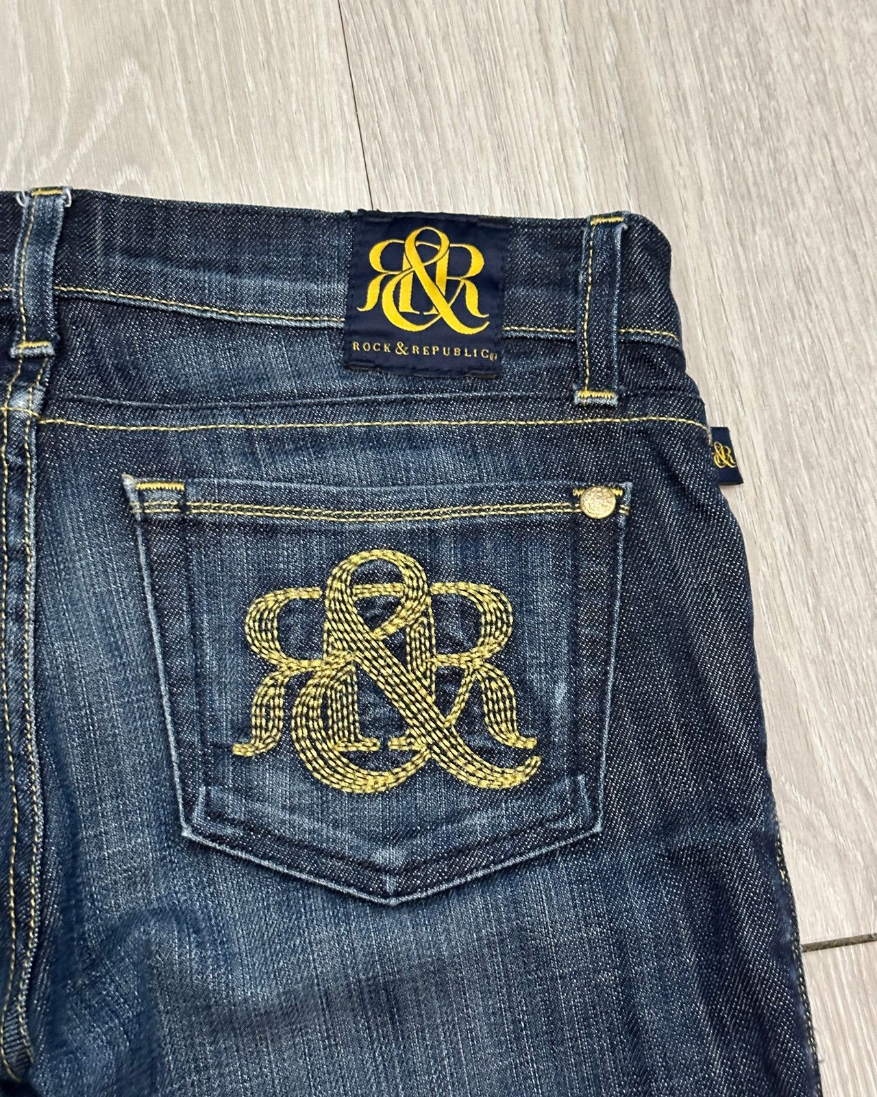 Rock & Republic × Vintage Rock & Republic Kasandra Bootcut Low Rise Womens Jeans 29x28 Size 29" - 4 Thumbnail