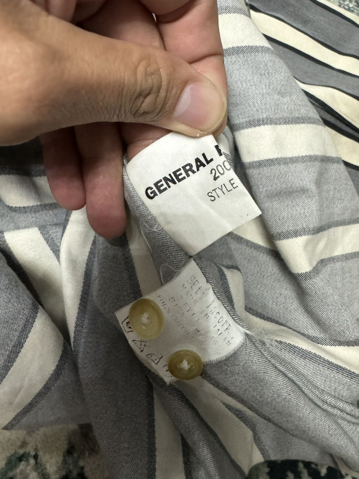 General Research × Vintage GENERAL RESEARCH 2000 STRIPED BUTTON UP SHIRT Size US M / EU 48-50 / 2 - 4 Thumbnail