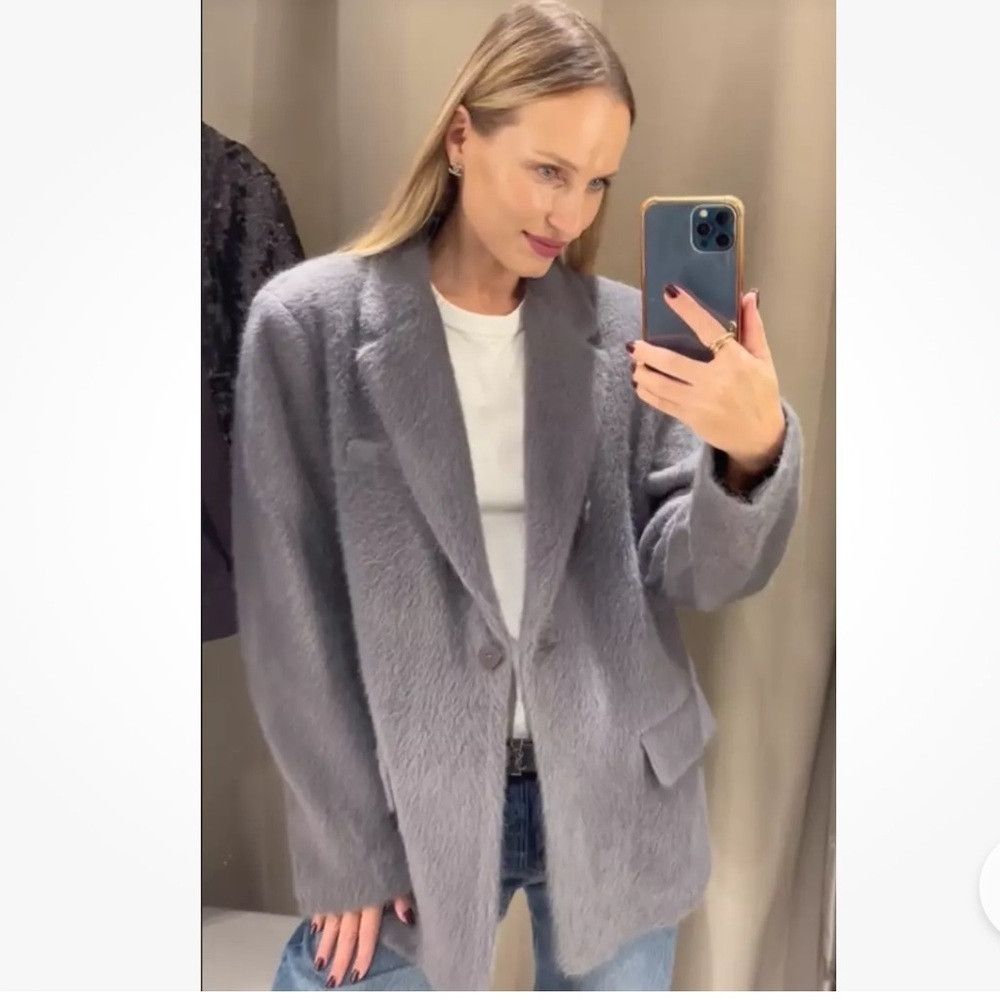 Zara 🦋 Bloggers Favorite 🦋 NWT Zara Faux Fur Soft Oversized St Size M / US 6-8 / IT 42-44 - 5 Thumbnail