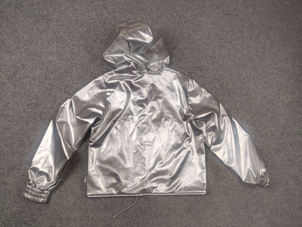 Rains Rains String Design silver foil raincoat Hooded Jacket Size US S / EU 44-46 / 1 - 9 Thumbnail