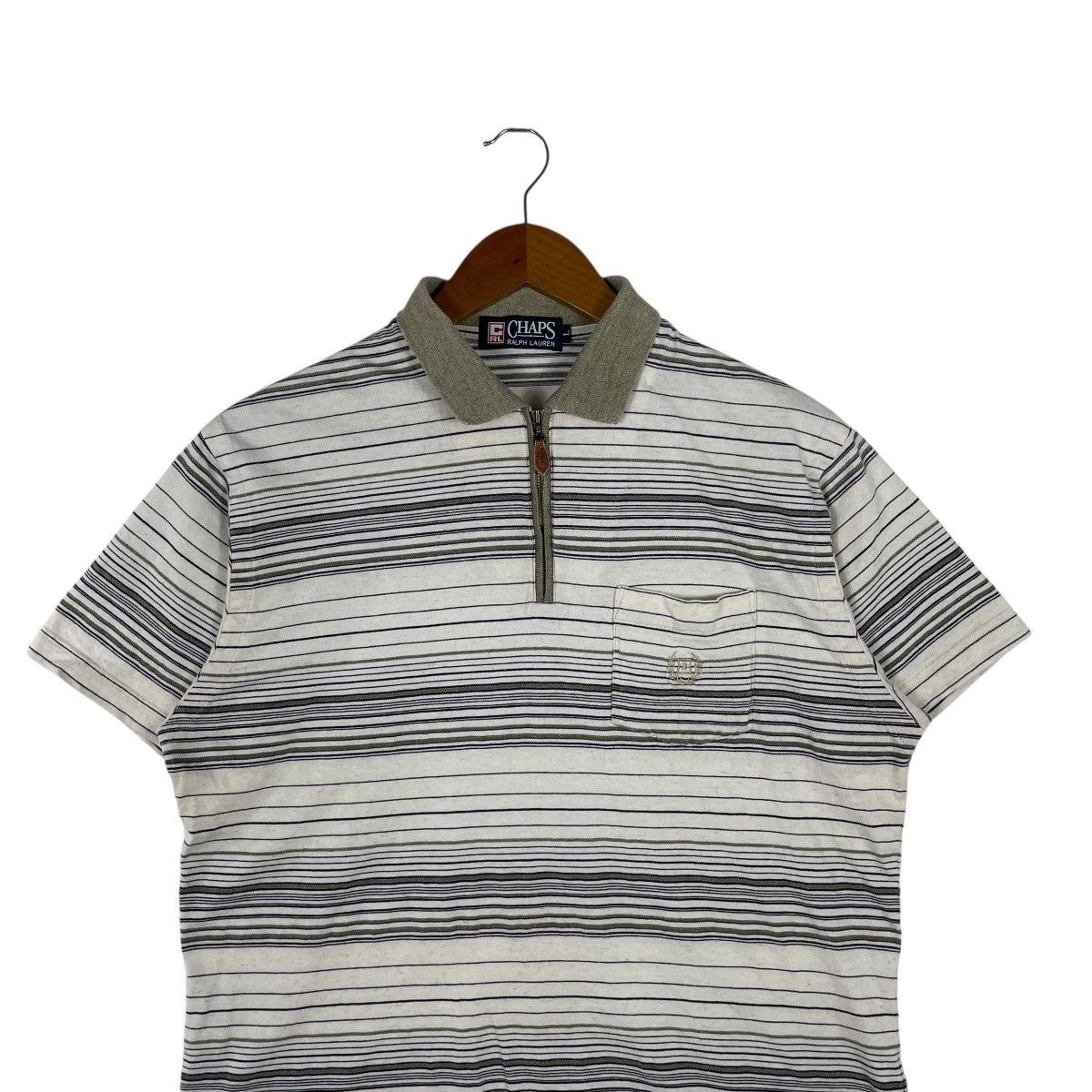 Chaps × Ralph Lauren × Vintage Vintage CHAPS RALPH LAUREN Half Zip Polo Shirt Size US L / EU 52-54 / 3 - 2 Thumbnail