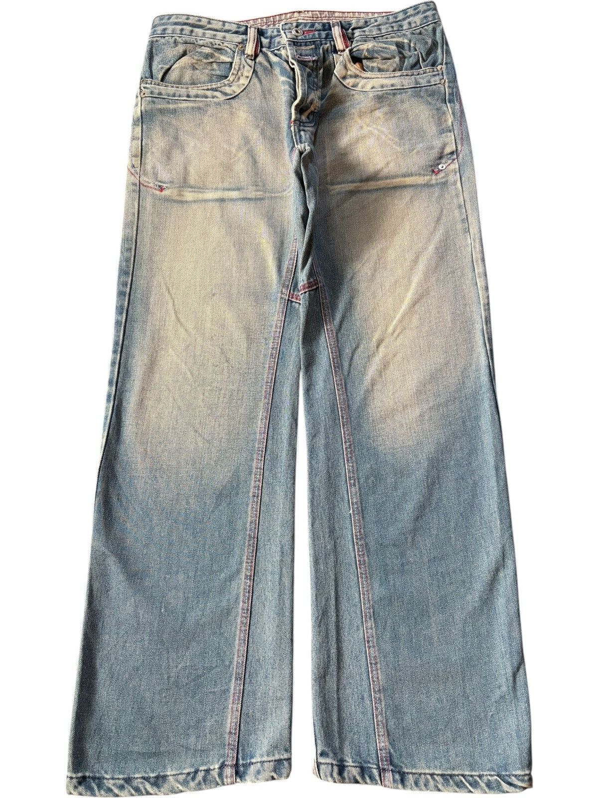 Vintage Japanese Brand Mud Wash Distress Baggy Jeans