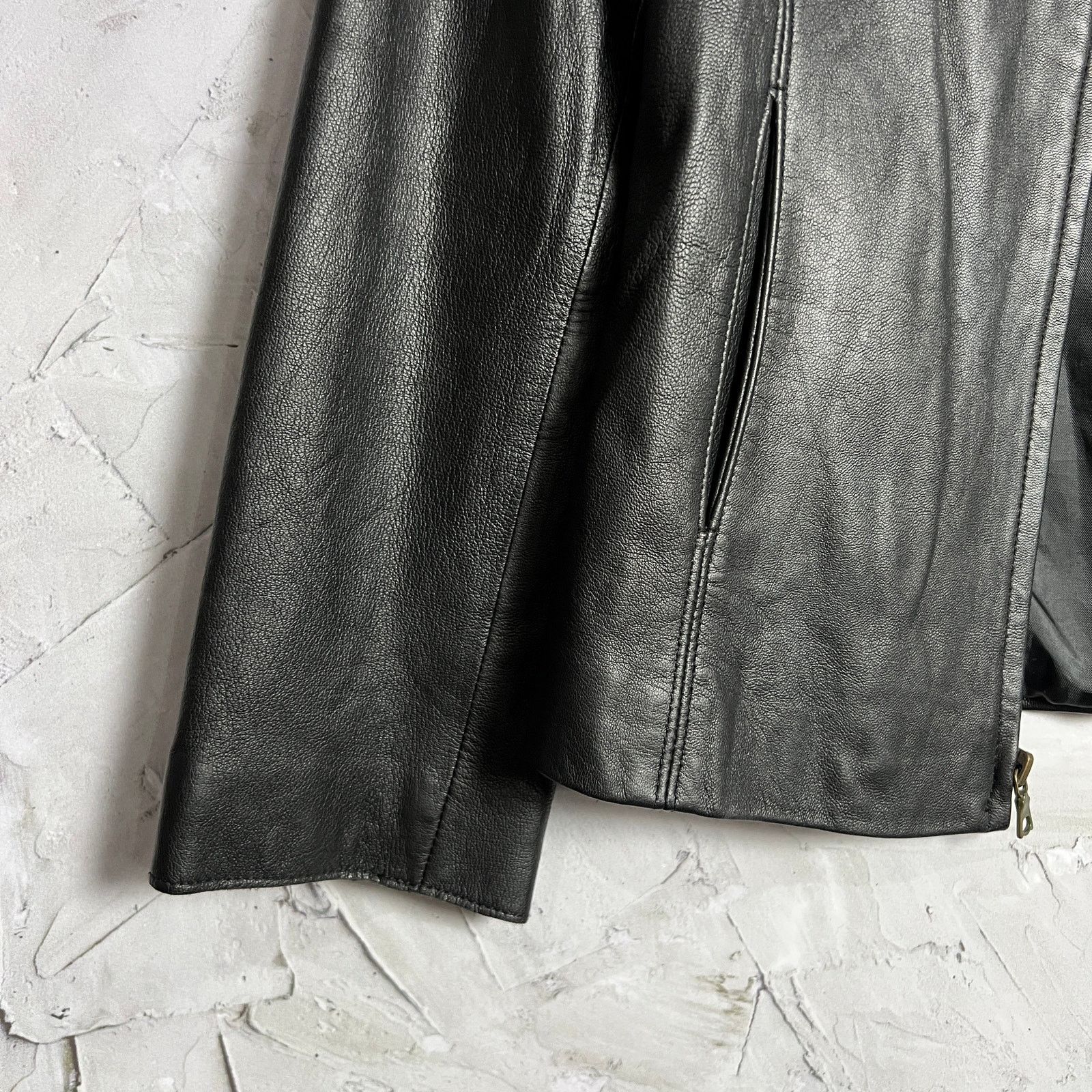 Other Abandon Italian Leather Moto Jacket Black Lace-Up XS Size XS / US 0-2 / IT 36-38 - 11 Thumbnail
