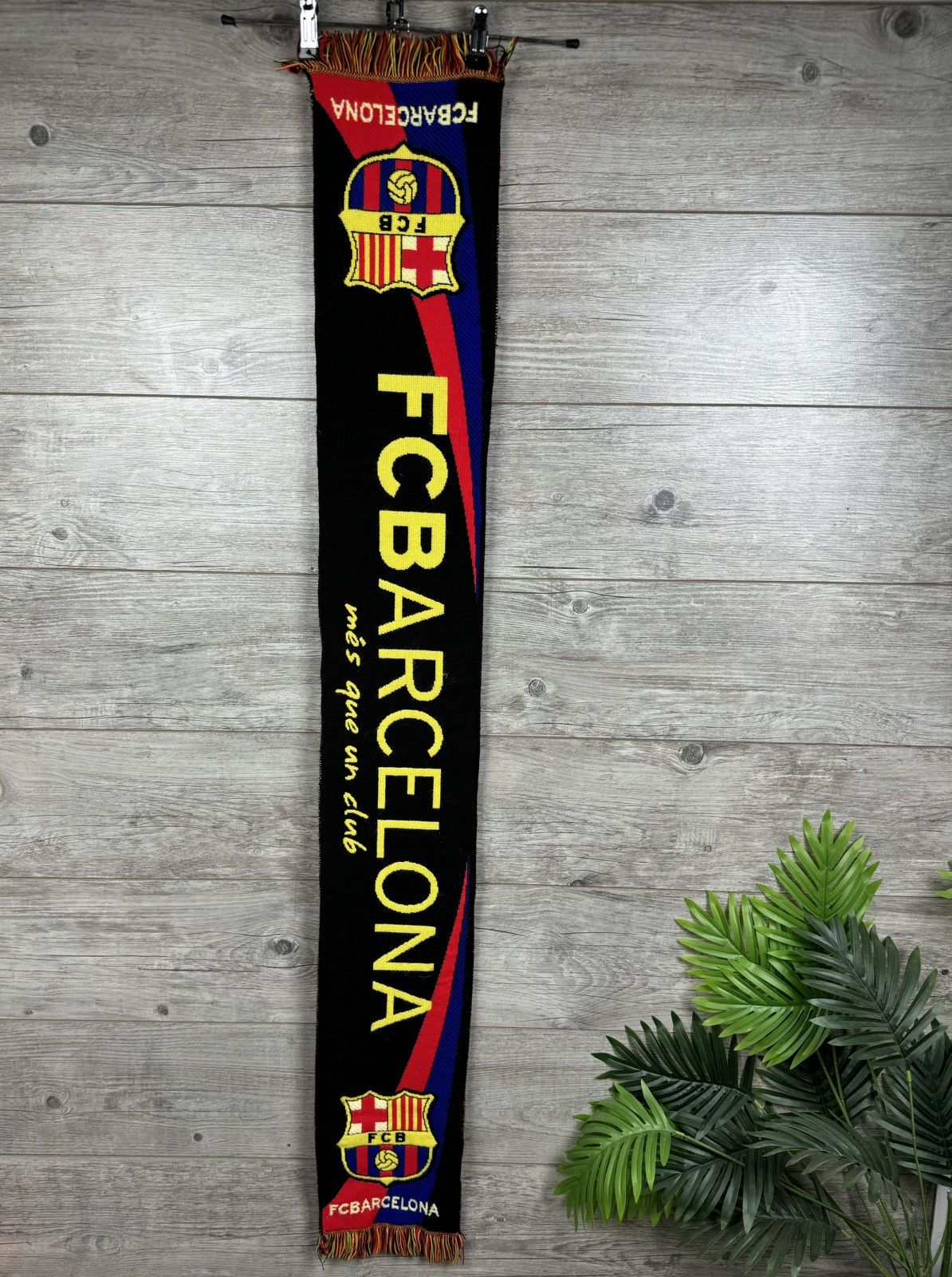 Vintage Vintage Scarf F C Barcelona Football Y2K hype Size ONE SIZE - 8 Thumbnail