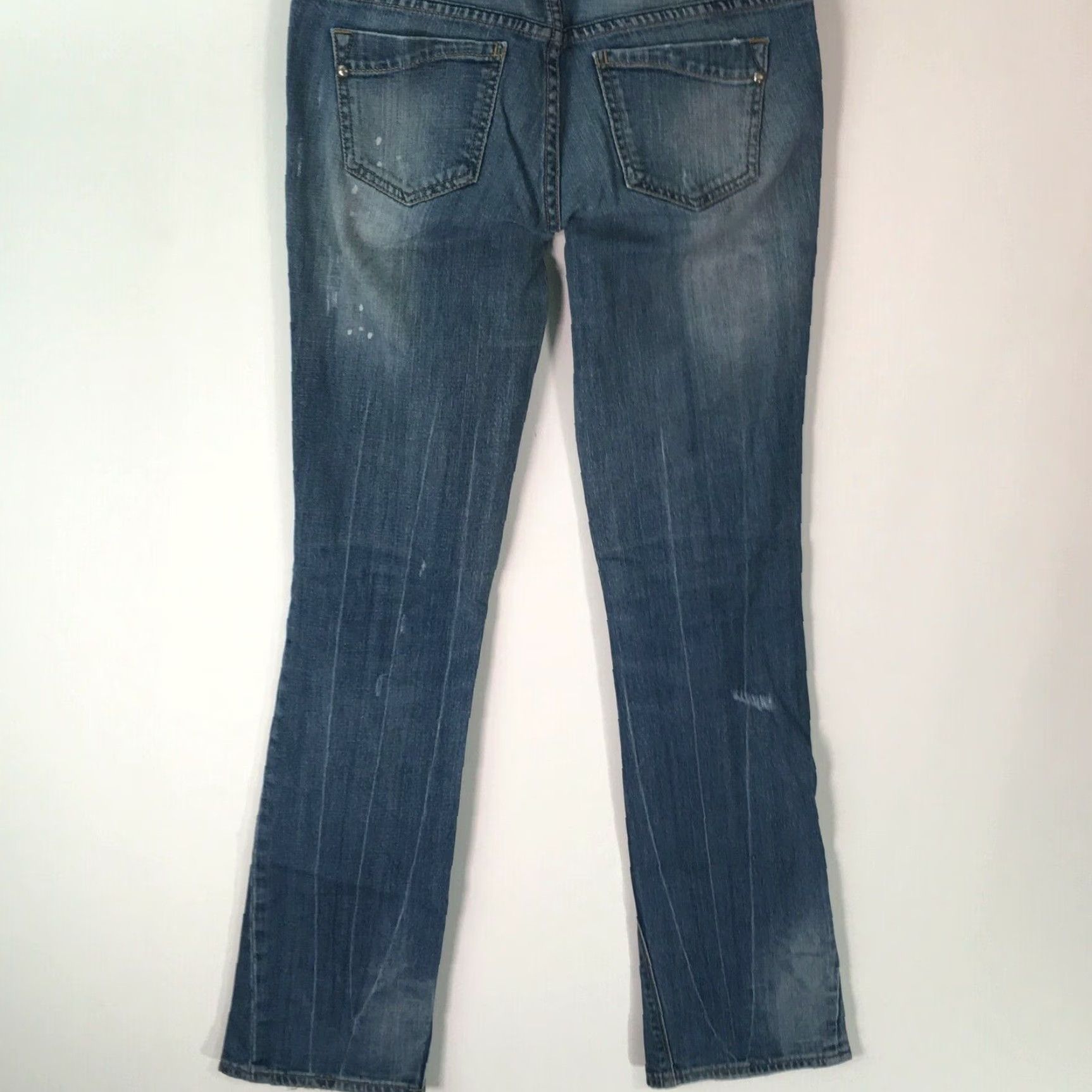 Express Express Jeans Boot Cut Denim Blue Ultra Low Rise Regular Fit Size 21 Womens Size 42" / US 20 - 2 Thumbnail