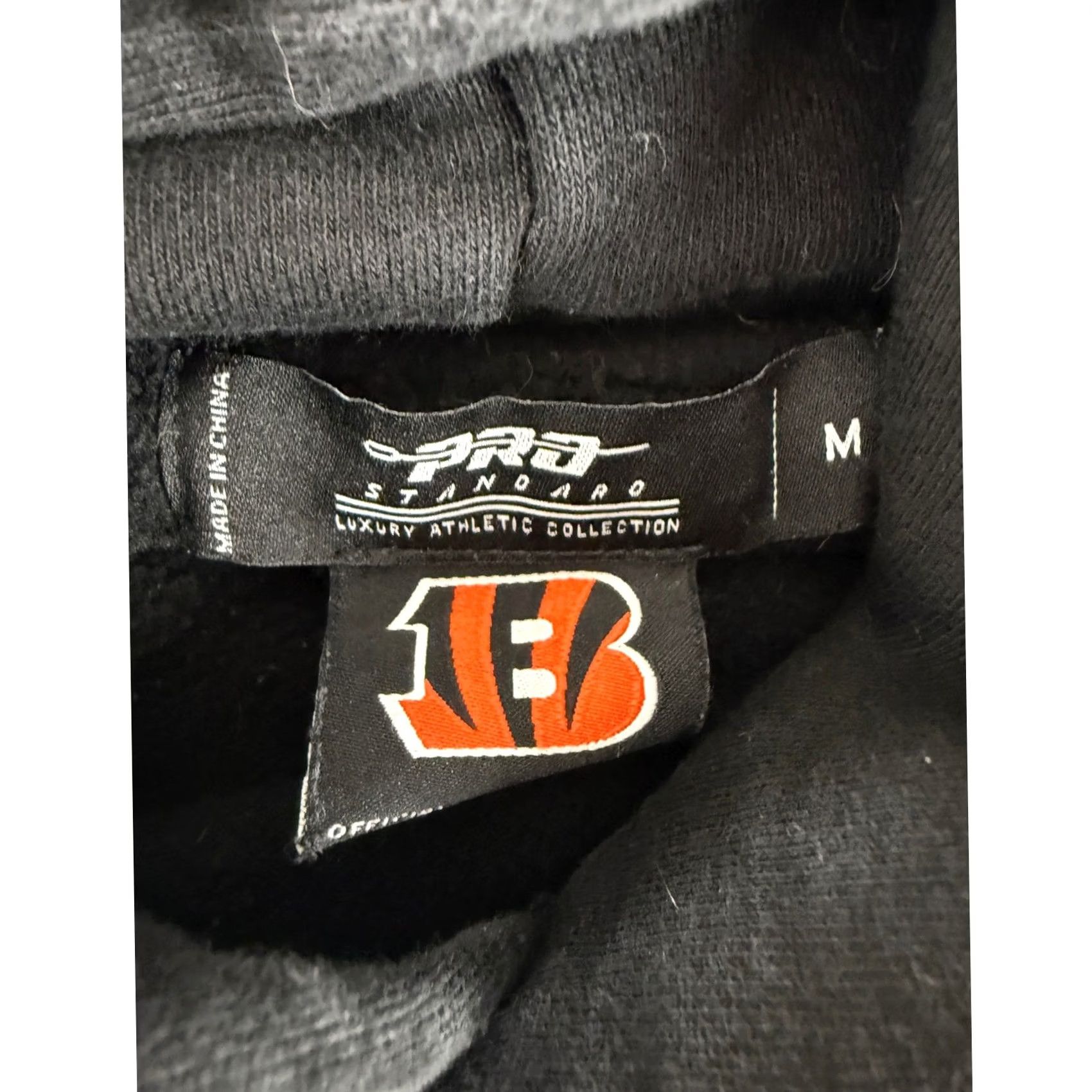 Pro Standard Cincinnati Bengals Hoodie Mens M Black NFL Luxury Pullover
