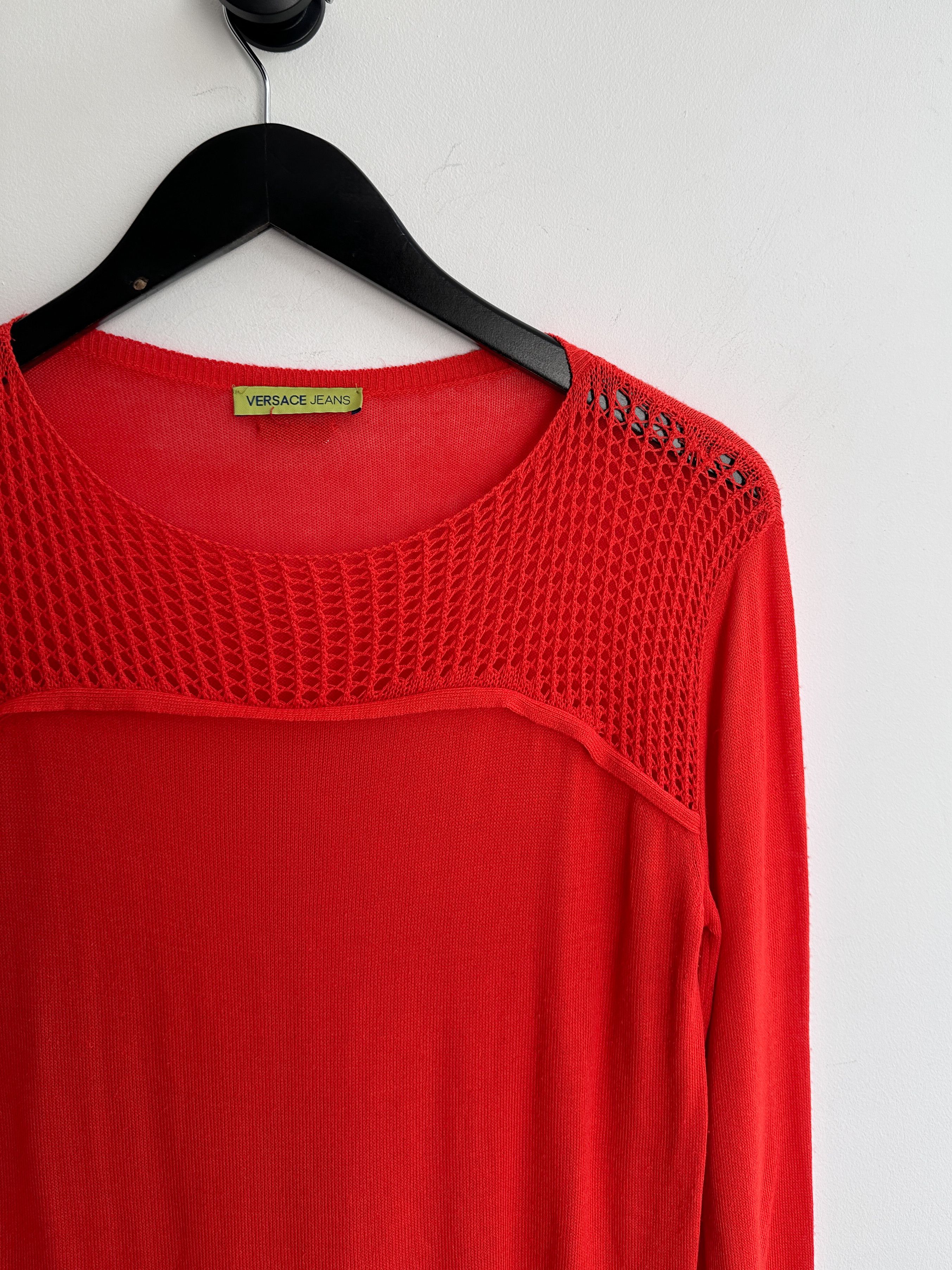 Versace Vintage Versace Jeans Longsleeve Jumper Pullover Size XS / US 0-2 / IT 36-38 - 3 Thumbnail