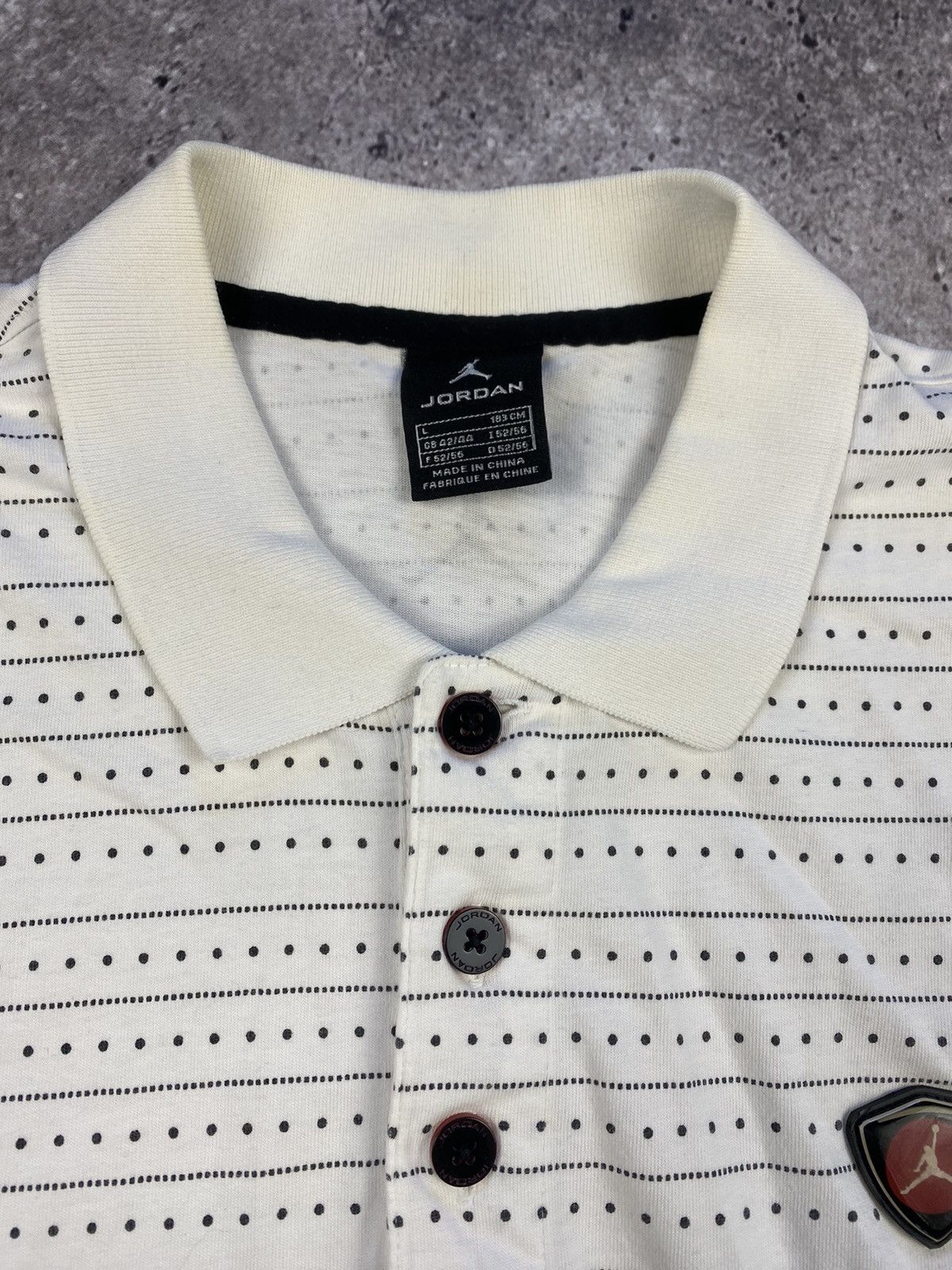 Jordan Brand × Nike × Vintage Rare striped Jordan jumpman polo vintage 90s Y2K Size US L / EU 52-54 / 3 - 3 Thumbnail