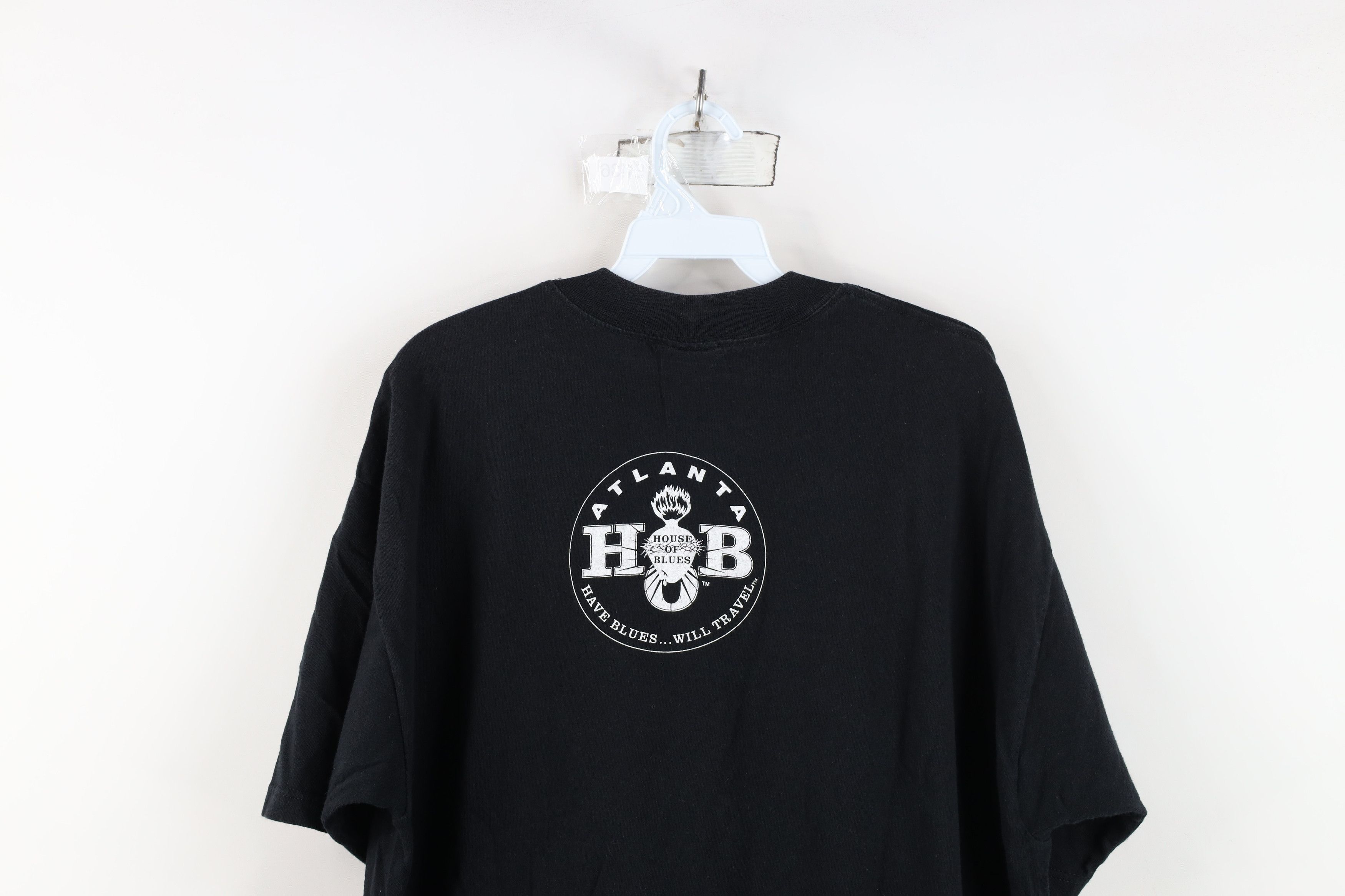 Vintage Vintage 90s of Blues Atlanta Short Sleeve T-Shirt Black USA Size US XL / EU 56 / 4 - 13 Thumbnail