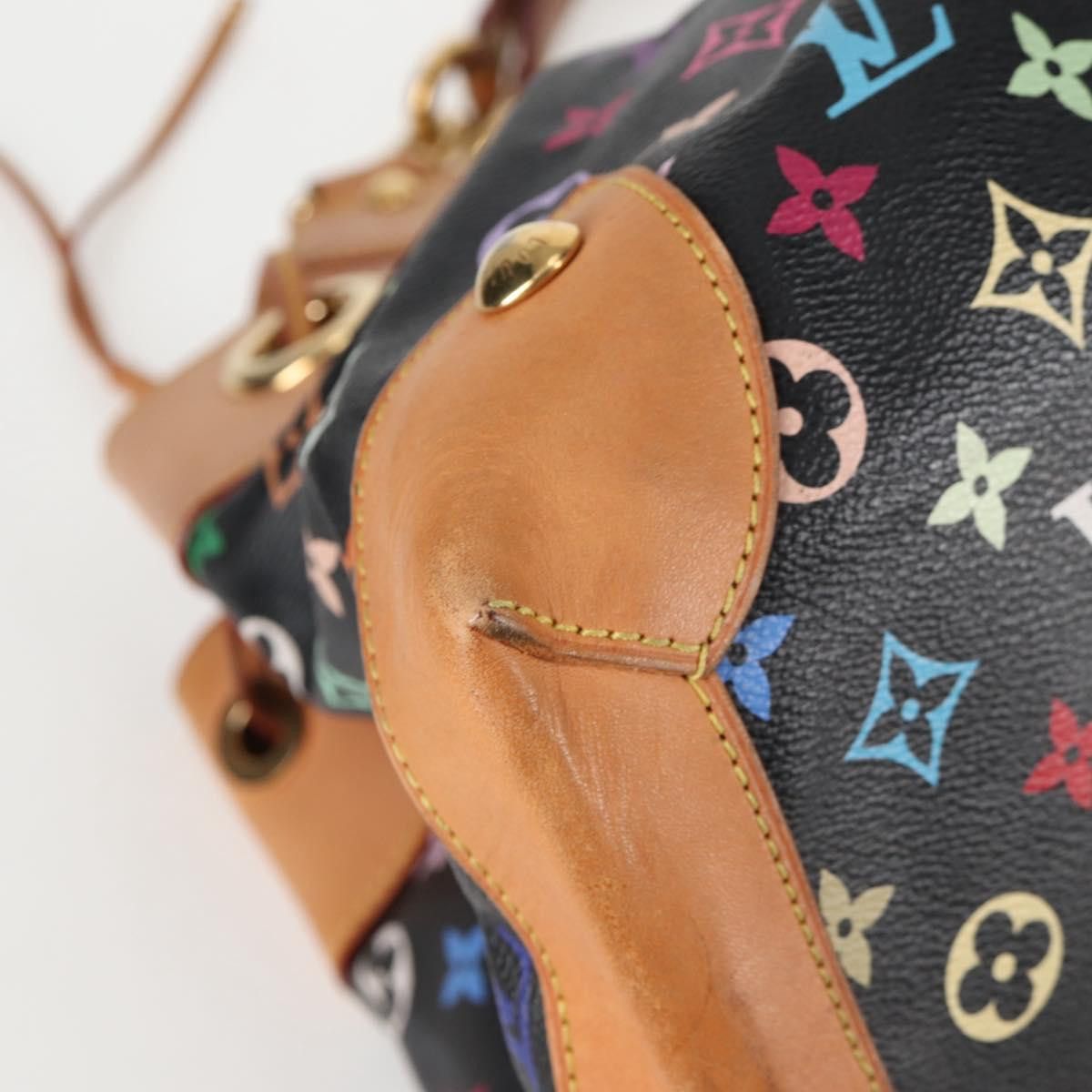 Louis Vuitton LOUIS VUITTON Monogram Multicolor Ursula Tote Bag Black Size ONE SIZE - 8 Thumbnail