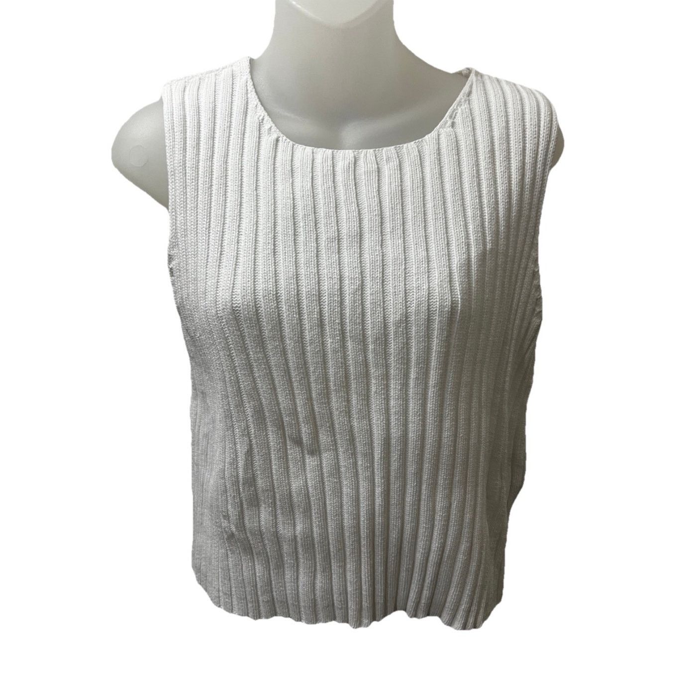 Gap Soft Ribbed Knit Sleeveless Pullover Sweater Tank Top Medium Size M / US 6-8 / IT 42-44 - 3 Thumbnail