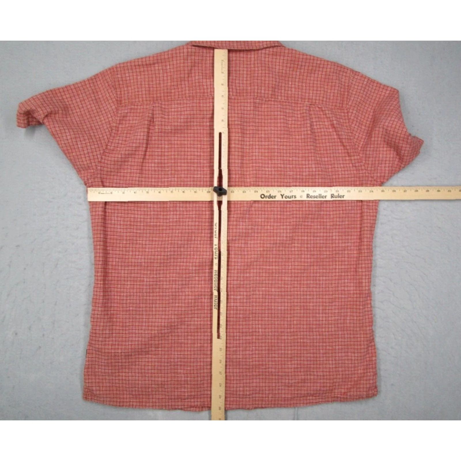 Patagonia PATAGONIA Shirt Mens XL Red Button-Up Back Step Organic Cotton Hemp Short Sleeve Geometric Vintage No Size US XL / EU 56 / 4 - 6 Thumbnail