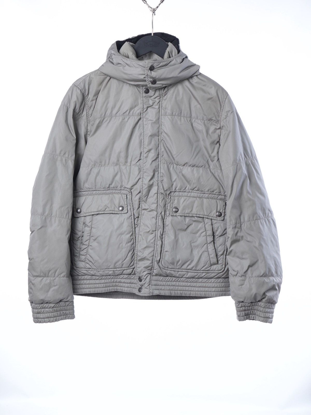 Prada Vintage PRADA Bomber Nylon Hooded Jacket Black Tab Size US M / EU 48-50 / 2 - 1 Thumbnail